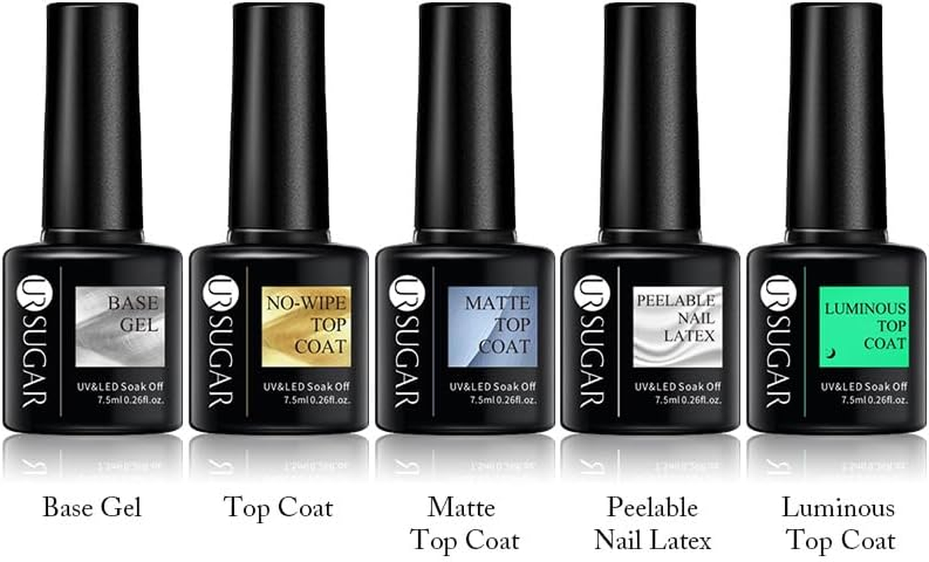 AIMALL 7.5Ml Fluorescent Color UV Gel Nail Polish Semi Permanent UV LED Gel, Long-Lasting LED Manicure Gel, Vivid Colors for All Nail Types - Matt Top Coat image number 6