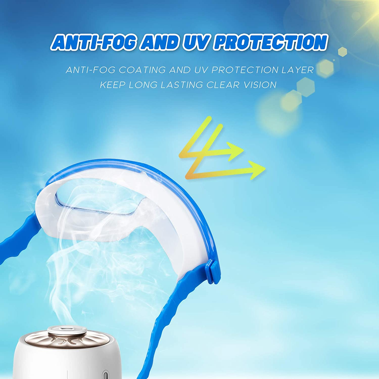 KAILIMENG Kids Swim Goggles, No Leak, Anti-Fog, UV Protection, Adjustable and Comfortable Swimming Glasses for Children and Early Teens, Crystal Clear Siamese Lens with Nose Clips and Earplugs image number 1