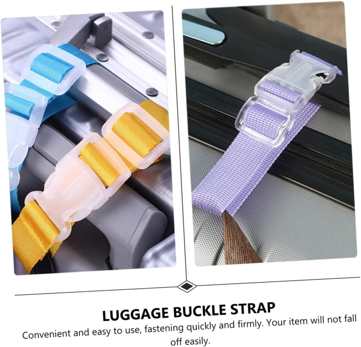 TINEASUR 5Pcs Luggage Buckle Strap Suitcase Belt for Baggage Hanging Buckles Practical Luggage Belts for Suitcase image number 6