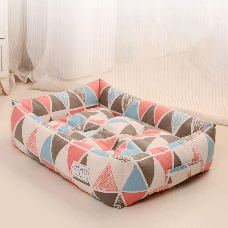 Dog Bed Mattress Waterproof Dog Bed Large Small Dog Bed Lounge Sofa 115 * 85CM Washable Dog Pillow Mattress with Water Resistant Oxford Fabric for Dog Crate (Color : A, Size : L (60Cm*50Cm))