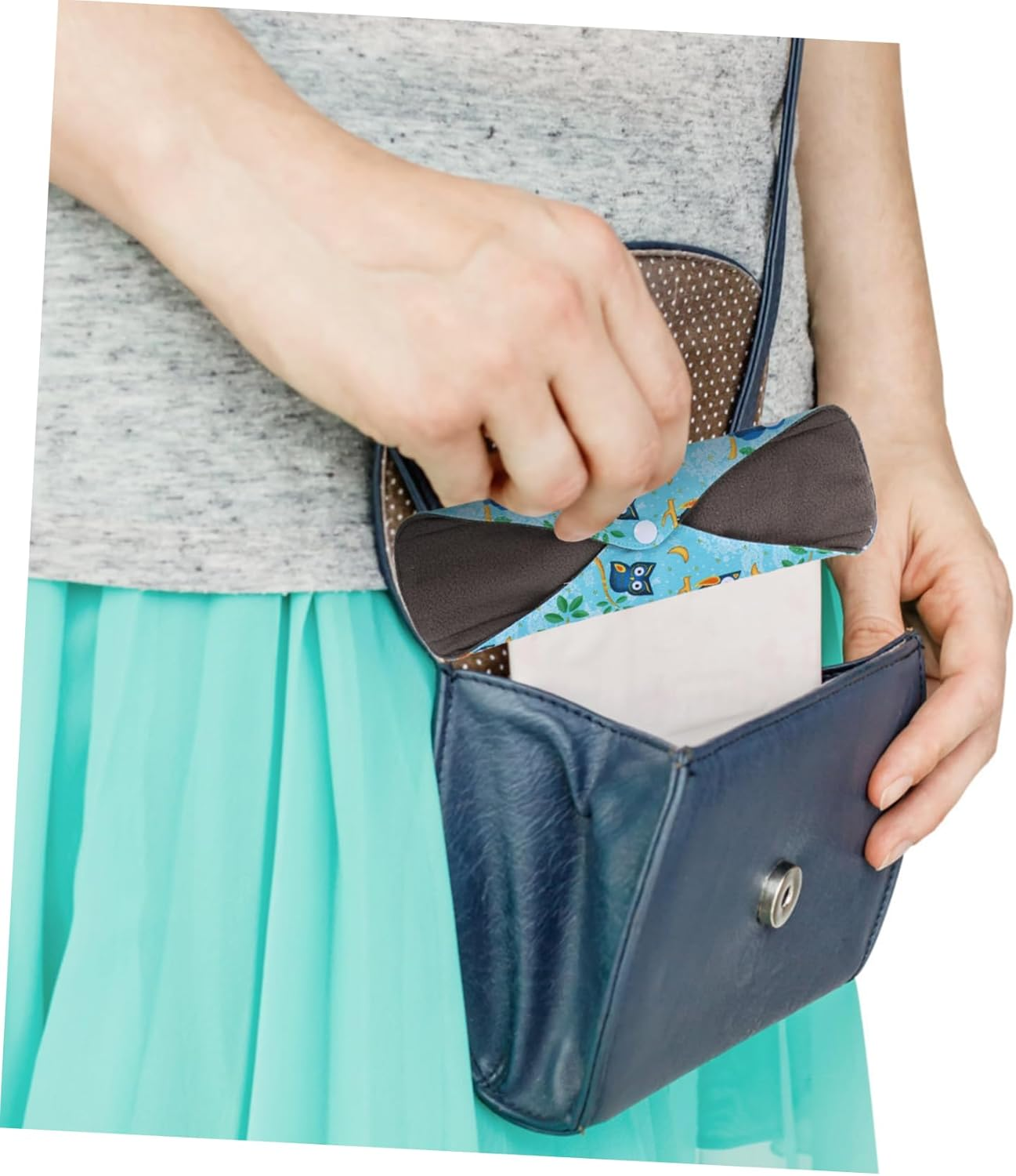 JECOMPRIS Reusable Menstrual Pads 3Pcs - Washable Organic Pads for - Moisture Absorption Fiber Mother Pads image number 3