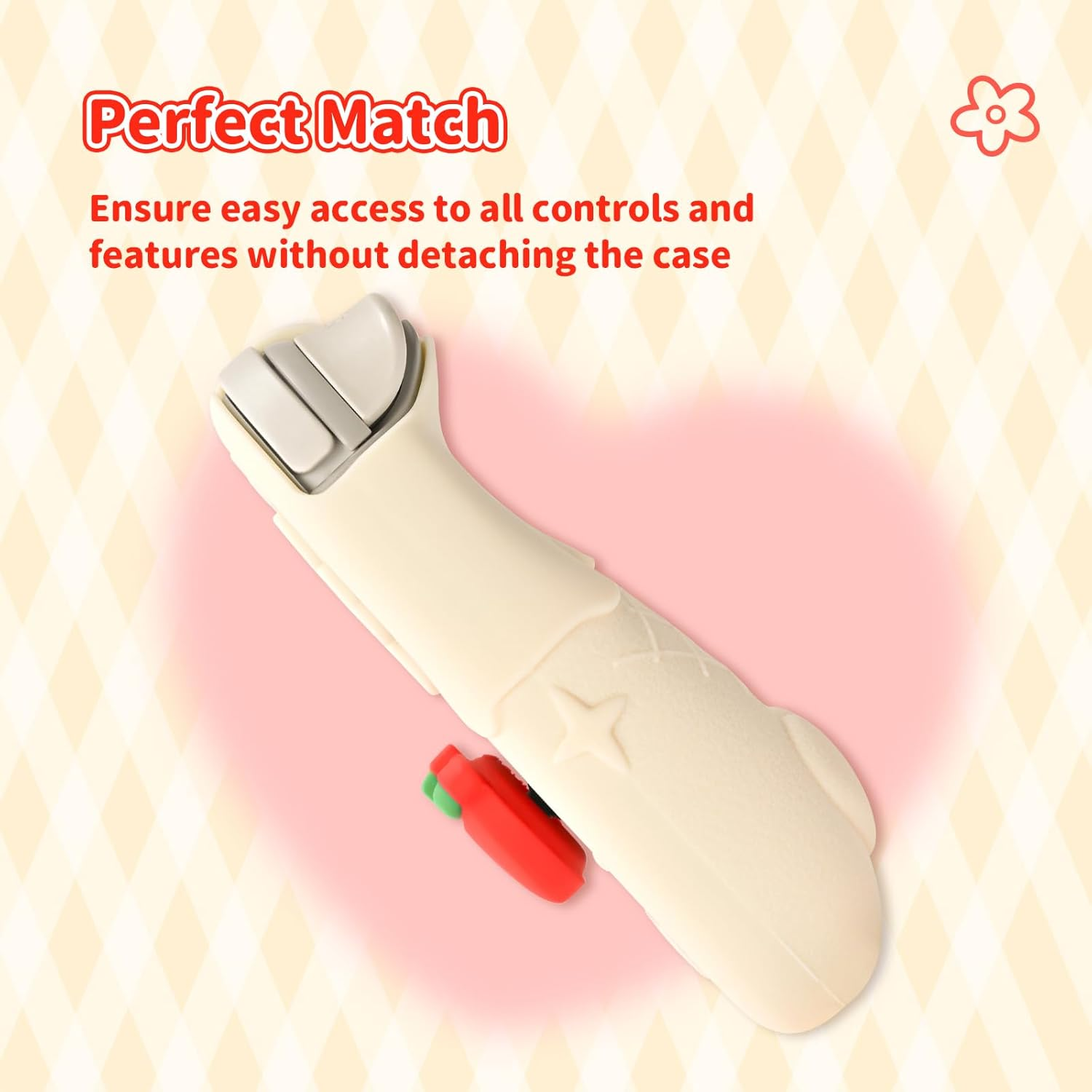 Kuitmor Protective Case for Switch Lite,Anti-Scratch Protective Shell,Soft Silicone Cover Case for Switch Lite 2019 with 2 Thumb Grip Caps image number 3