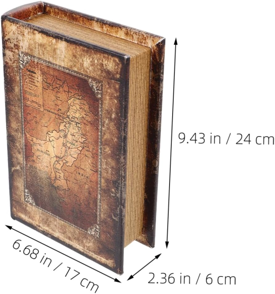Vintage Book Shape Hidden Storage Jewelry Organizer Book Storage Box for Boys and Girls Toys image number 5