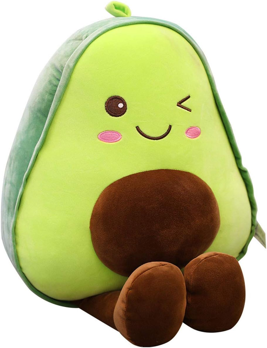 Cute Stuffed Fruit Plush Toy Doll Large Avocado Pillow Cartoon Food Kids Lovely Soft Chrismas Birthday Gift Bedroom Living Room, 30Cm image number 6