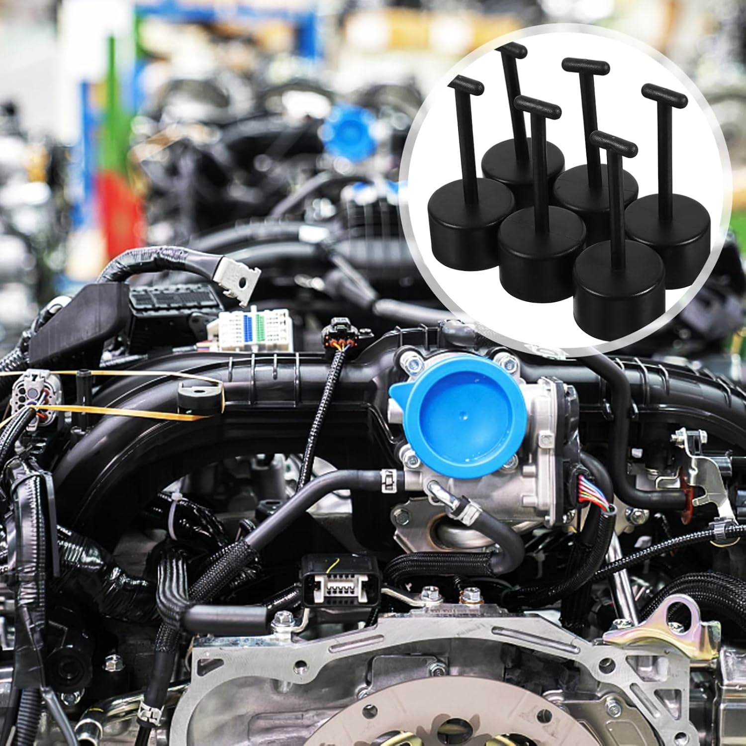 Holibanna 6Pcs Plastic Socket Wrench for Lamp Holder Socket Ring T Shape Key Tool for Light Fixture Nut Removal for Home and Automotive Use