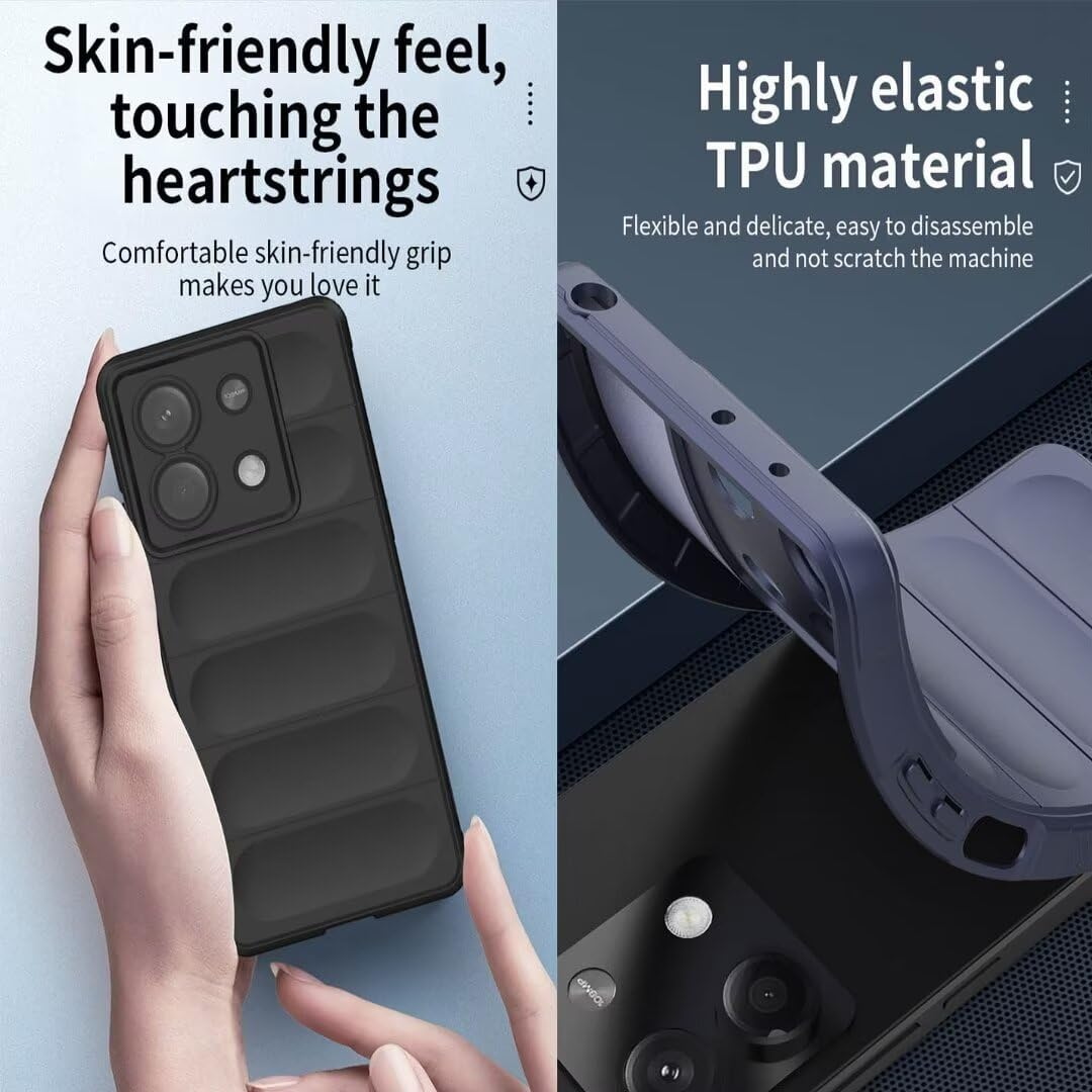 BORYA Case for Xiaomi Redmi Note 14 Pro+ Plus, Shockproof, Soft Premium TPU Bumper Silicone Mobile Phone Case, Drop Protection, Airbag Design, Protective Case, Ultra Thin Durable Case, Green image number 4