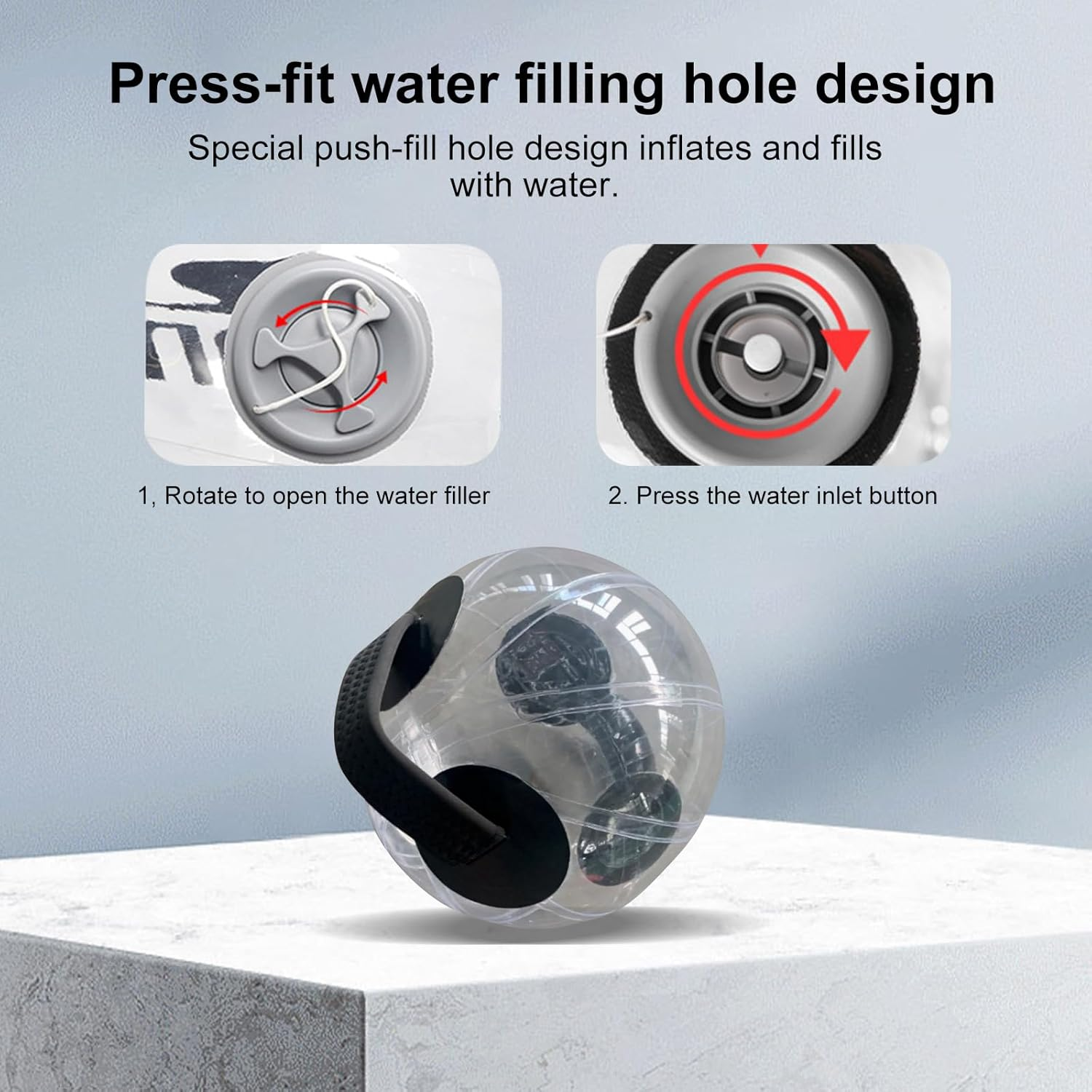 Water Weight Aqua Bag, Portable Lightweight Adjustable Weight Exercise Water Bag with Handle, Inflatable Aqua Bag for Home, Fitness image number 4