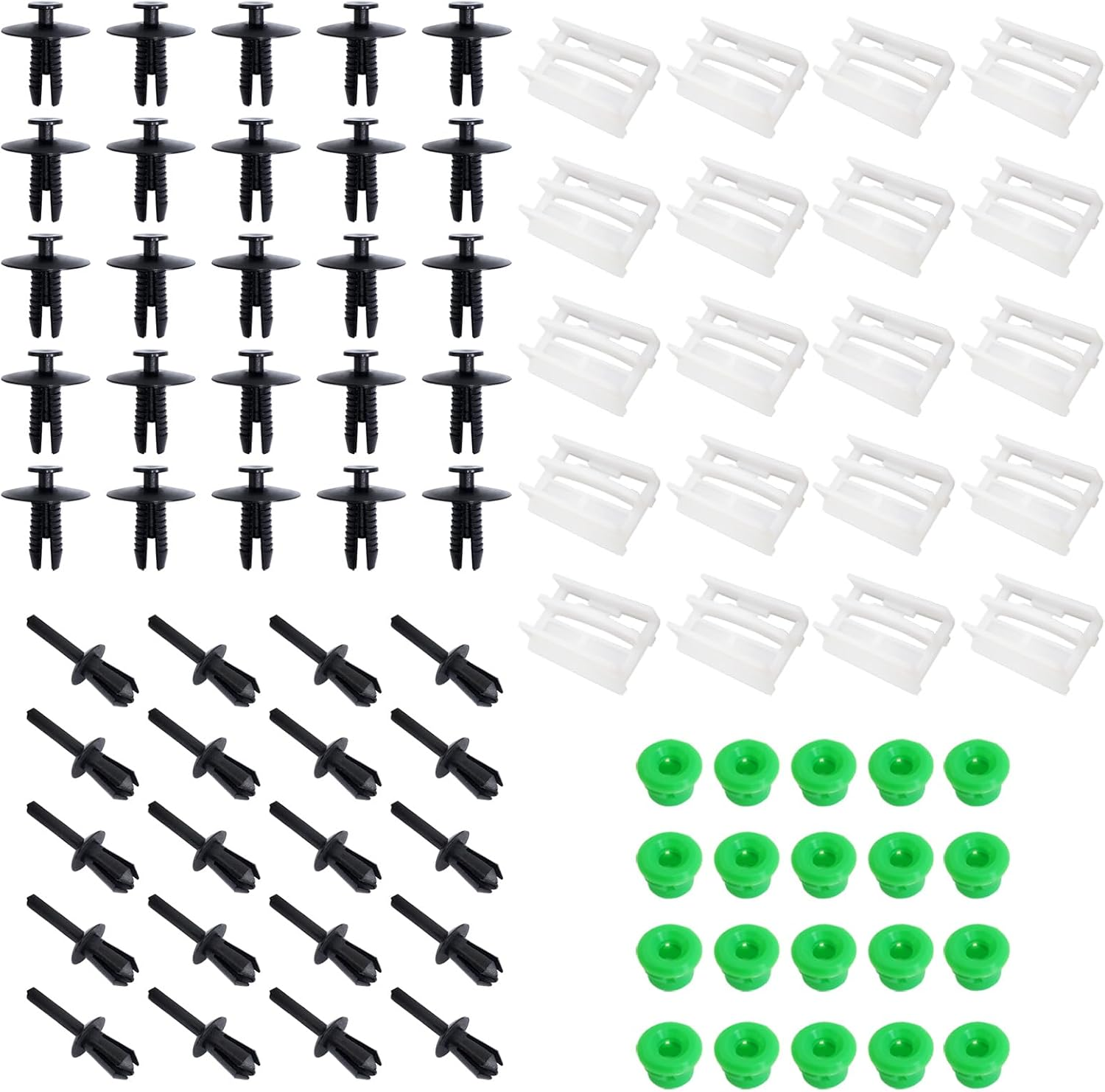 20 Sets Side Skirts Clips Trim Strips Compatible with BMW 3Er E32/E36/ E46/ E90/ E91 51711932996/5111874185 image number 4