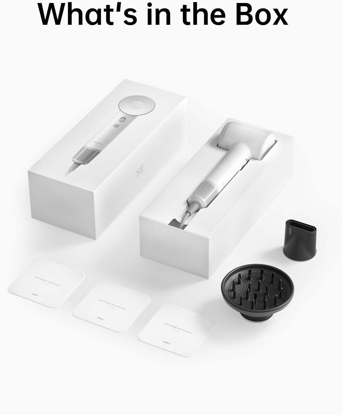 Laifen Hair Dryer SE, 200 Million Negative Ionic Blow Dryer with 105,000 RPM Brushless Motor 1500W Powerful Fast Drying High-Speed Low Noise Hairdryer with Magnetic Attachments - Pink image number 7