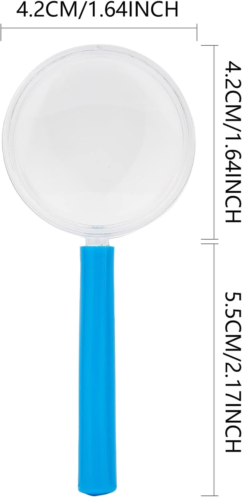 Magnifying Glass Kids 30 Pieces Plastic Magnifier Colorful Mini Hand Lens for Science Class, Outdoor Observation, Fun Toys, Detective Party Favors (6 Colors) image number 6