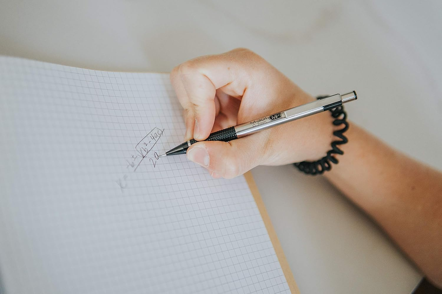 Zebra Pen M-301 Mechanical Pencil, Stainless Steel Barrel, Fine Point, 0.5Mm, Blue Grip, 12-Pack - 2 Count (Pack Of 1), Mechanical Pencil, Black image number 7