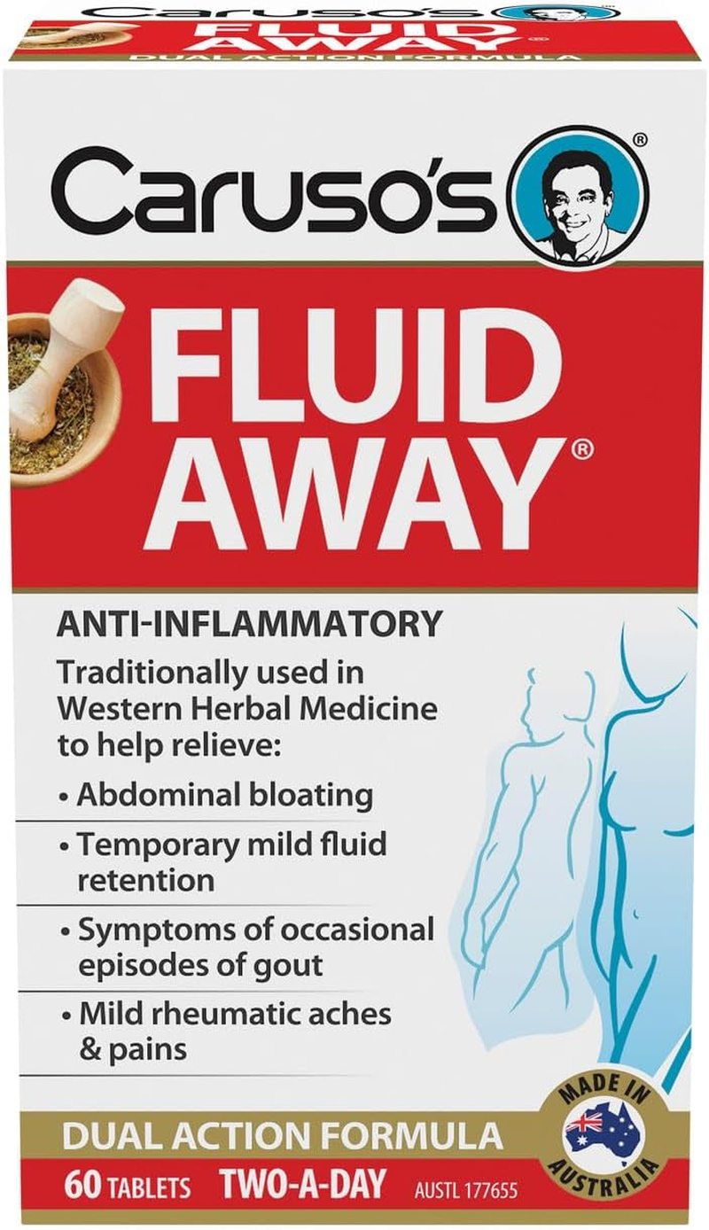 Caruso'S Natural Health Fluid Away 60 Tablets