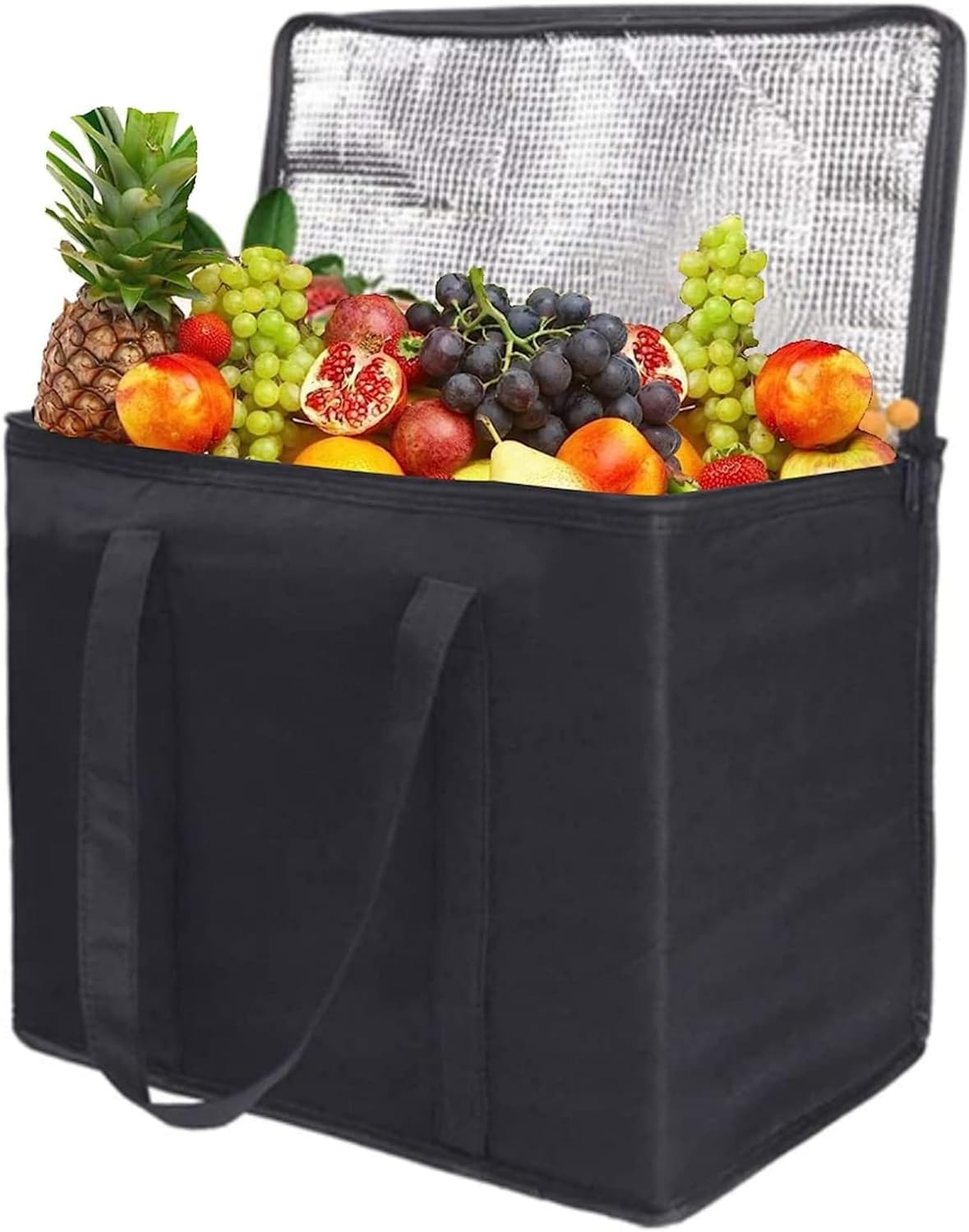 30L Cool Bag - Large Thermal Food Delivery Bag - Insulated Picnic Lunch Bag - Foldable Cool Box for Camping BBQ Shopping - Soft Pack Cooler Bag - Grocery Shopping Bag for Outdoor Activities image number 3