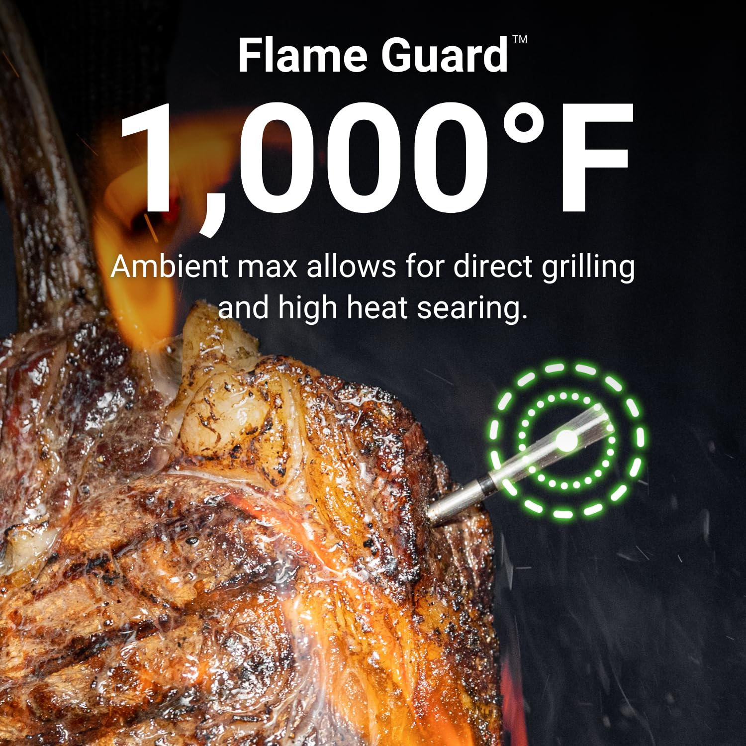 [New] MEATER 2 Plus: Direct Heat Grilling at 550&deg;C, Smart Meat Thermometer, Long Bluetooth Range, 100% Waterproof, Precision Cooking, Multi Sensors, Certified Calibration, for Bbq/Grill/Kitchen image number 1