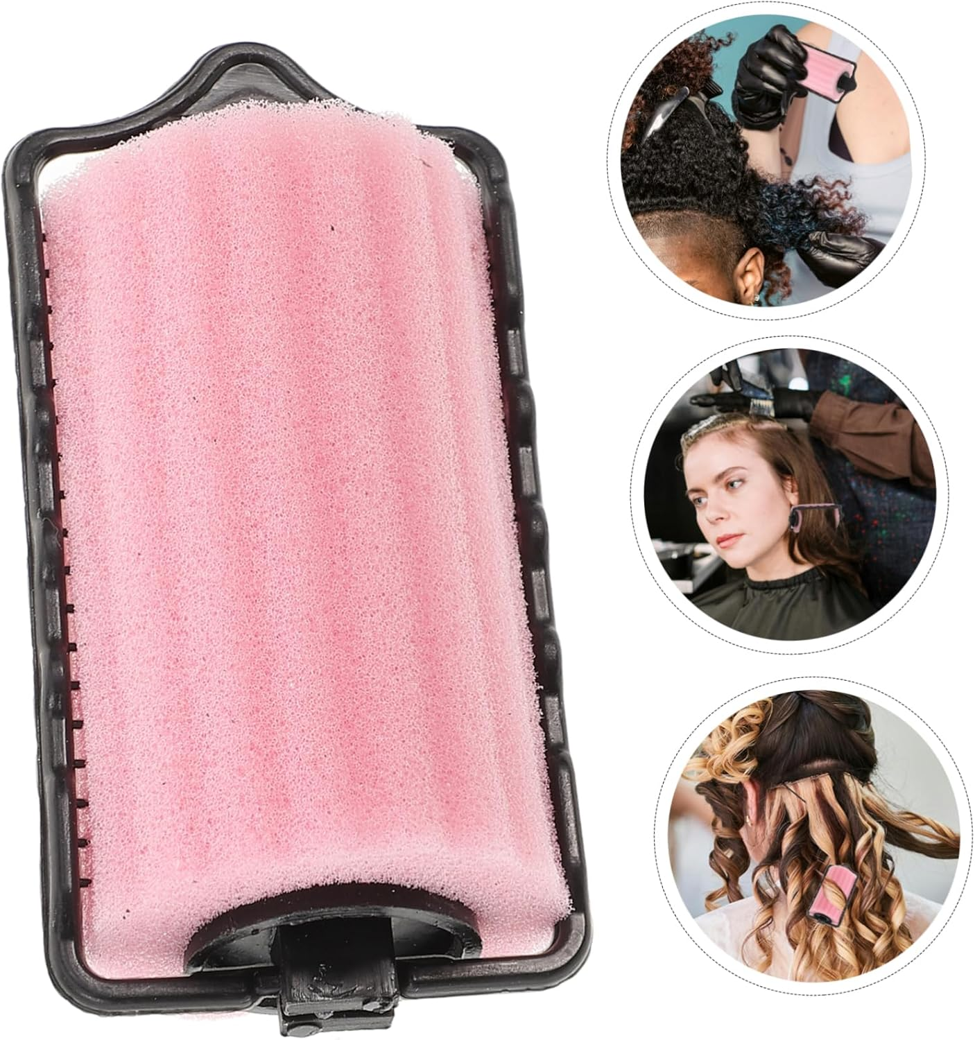 8Pcs Sponge Hair Curlers Small 3.5Cm Diameter Soft Foam Hair Rollers Self-Holding Sleep-Friendly Curling Tool for Home and Salon Styling image number 1