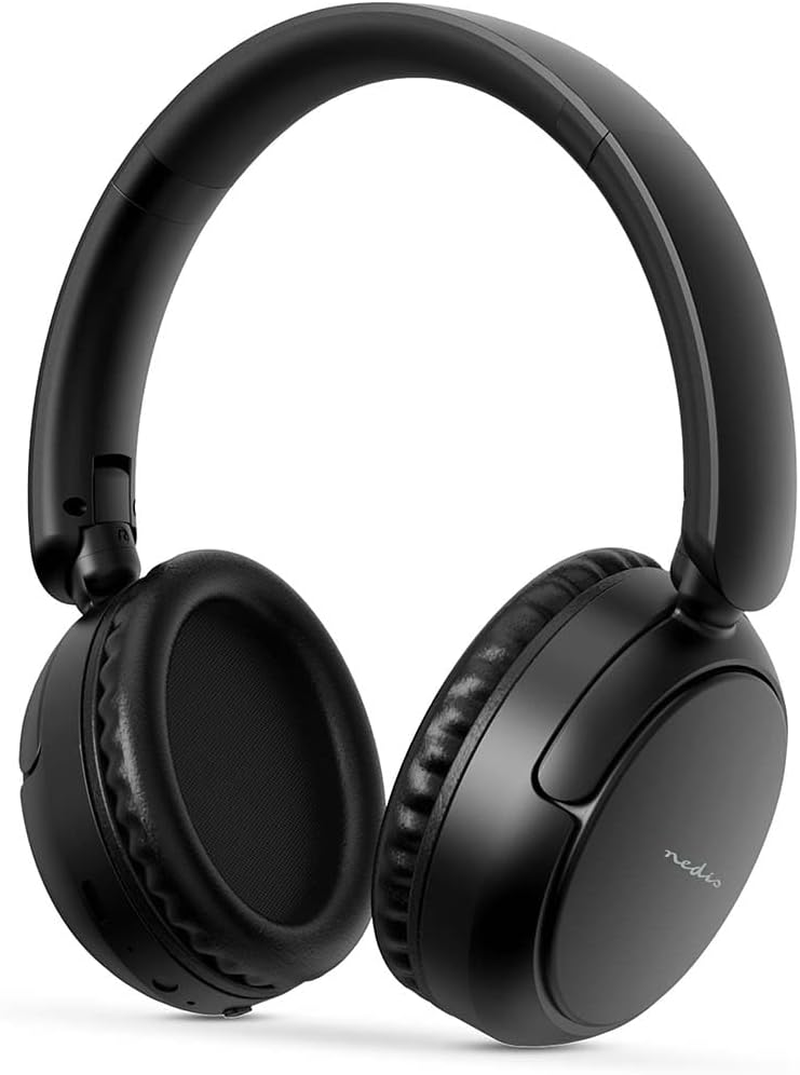 Nedis Wireless Over-Ear Headphones - Max. Battery Playtime: 12 Hours - Built-In Microphone - Press Ctrl - Voice Control - Volume Control - Black image number 3