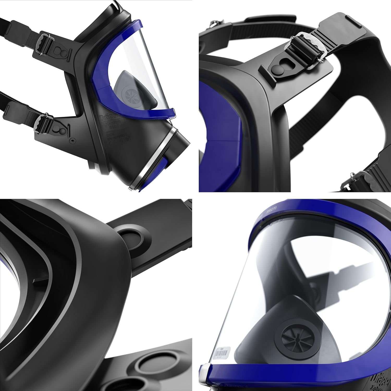 Dr&auml;ger X-Plore&reg; 6300 Quality Full-Face Mask with Standard Thread Rd40 Connection for Personal and Industrial Applications | AS/NZS 1716:2012 Certified | Universal Size image number 5