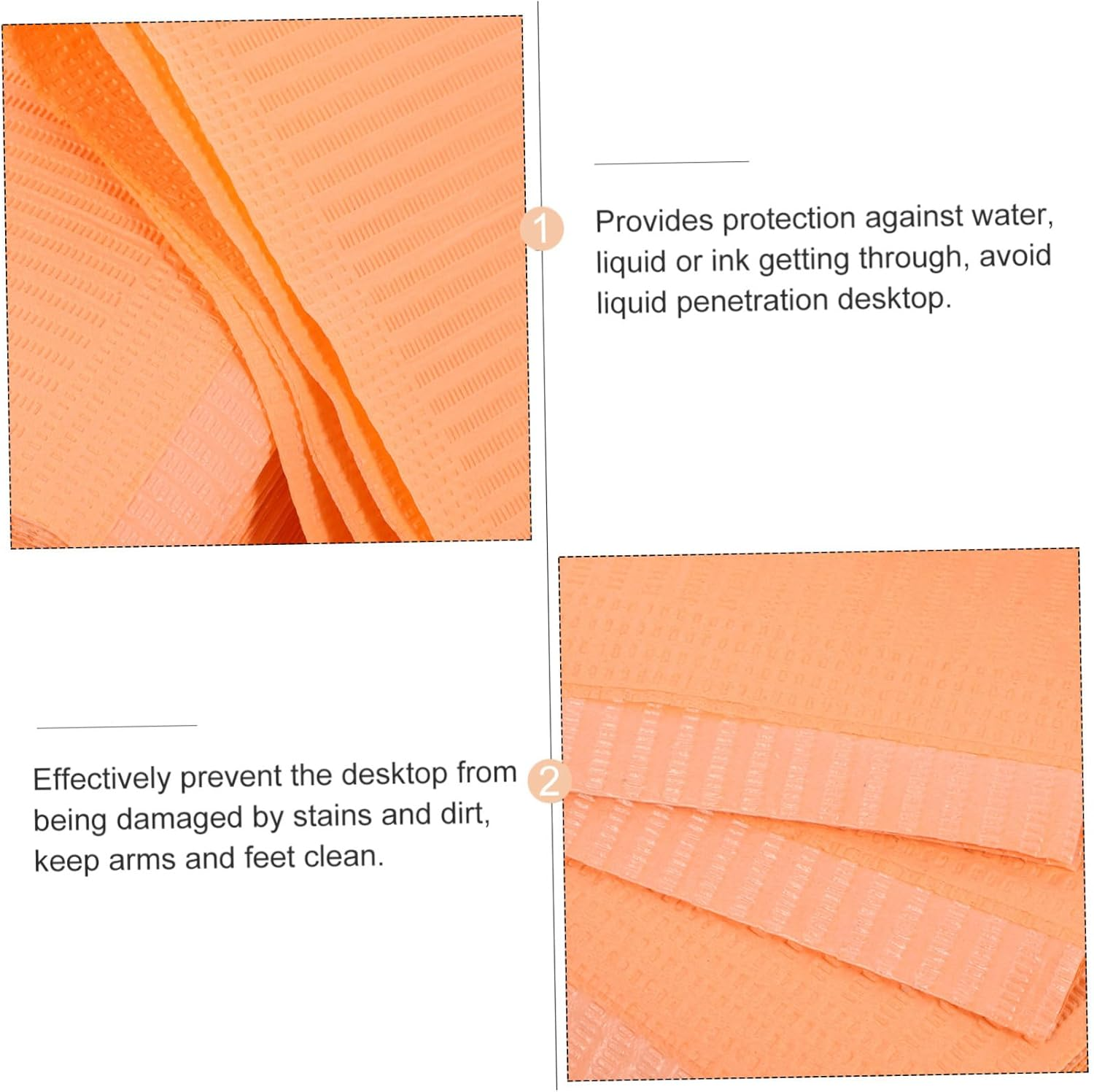 125Pcs Disposable Manicure Table Mats Nail Art Pad Salon Supply Tablecloth Clean Pads for Nail Art Practice - White image number 5