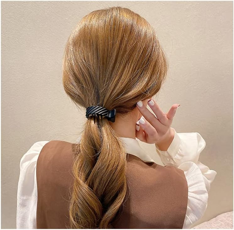 Shark Hair Clips Medium Size Hair Clamps for Girls Matte Hair Claw Clips for Ponytail Hairpin Non Slip Jaw Clips for Hair Styling Accessories for Women 3Pcs image number 5