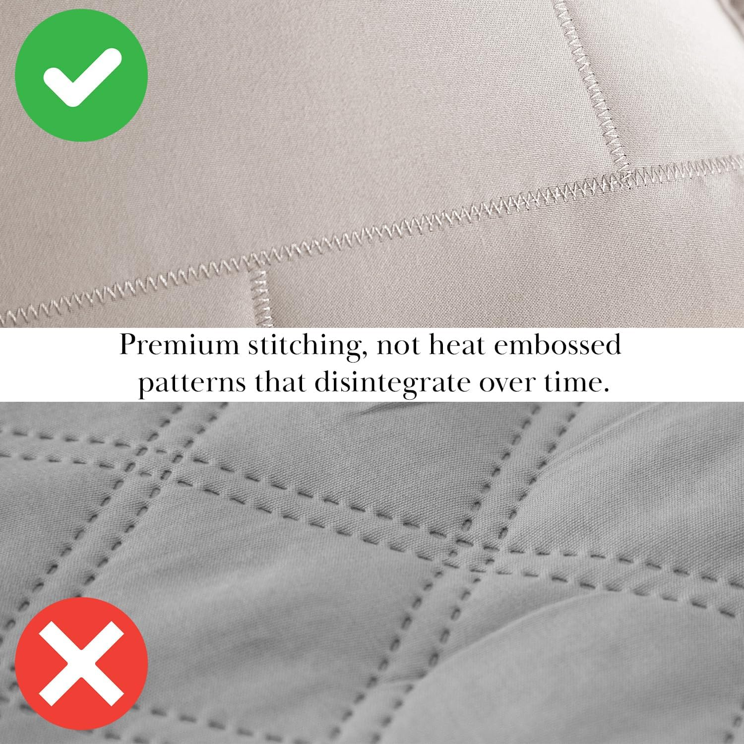 Southshore Fine Linens - the Brickyard Collection Lightweight Quilt Sets, Microfiber, Bone, Full/Queen image number 1