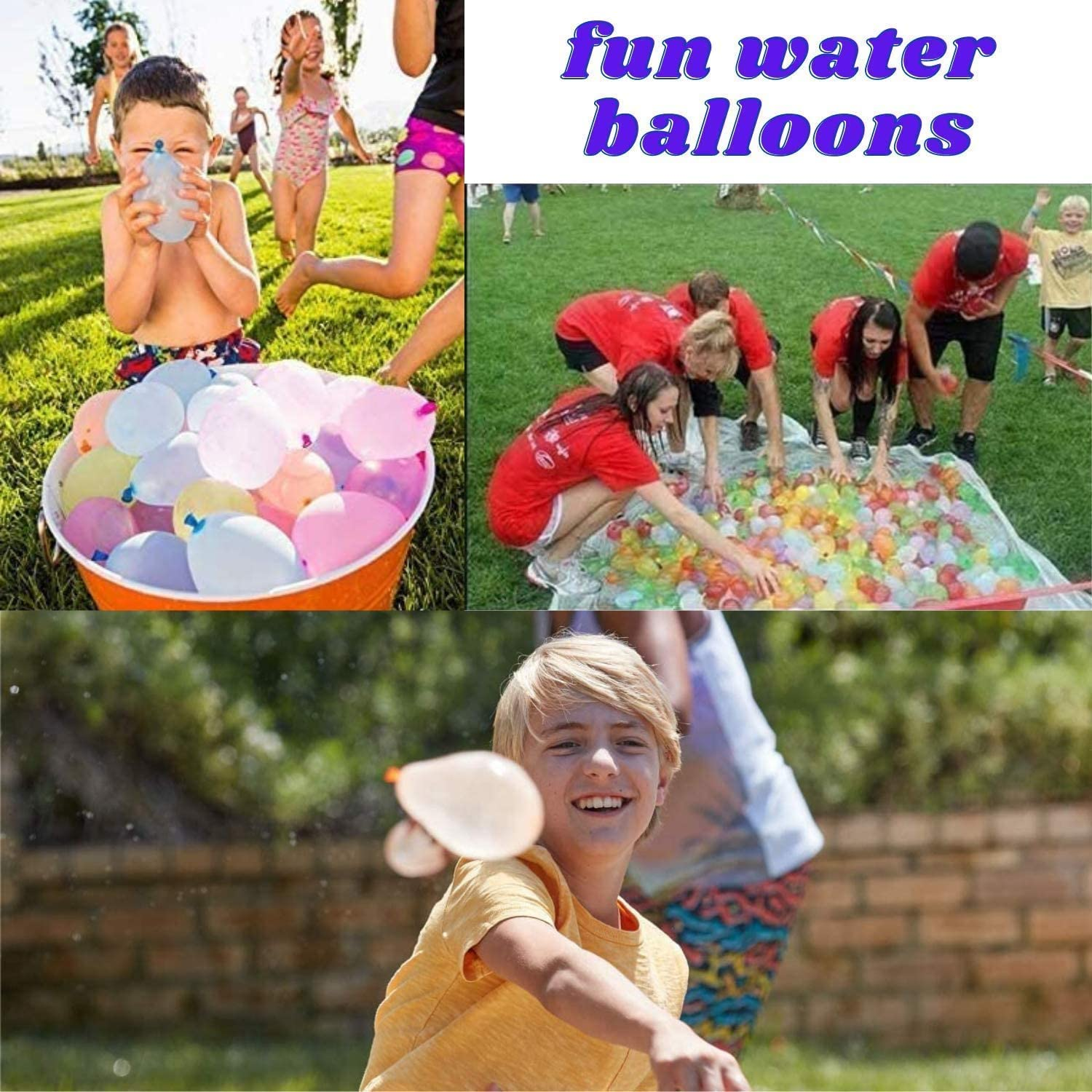 Water Balloons (Pack of 111), Self-Sealing Bunch of Balloons, Rapid Filling in Just 60 Sec, Assorted Colors, Bio-Degradable, Odorless, Outdoor Water Toys for Kids and Adults image number 5