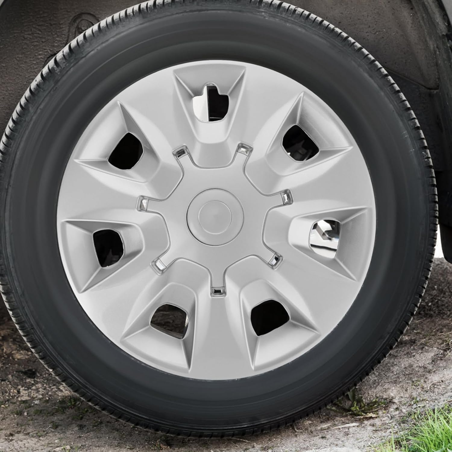 Gatuida Car Replacement Wheel Rim Cover Automotive Wheel Hubcaps Stylish Hub Covers image number 3