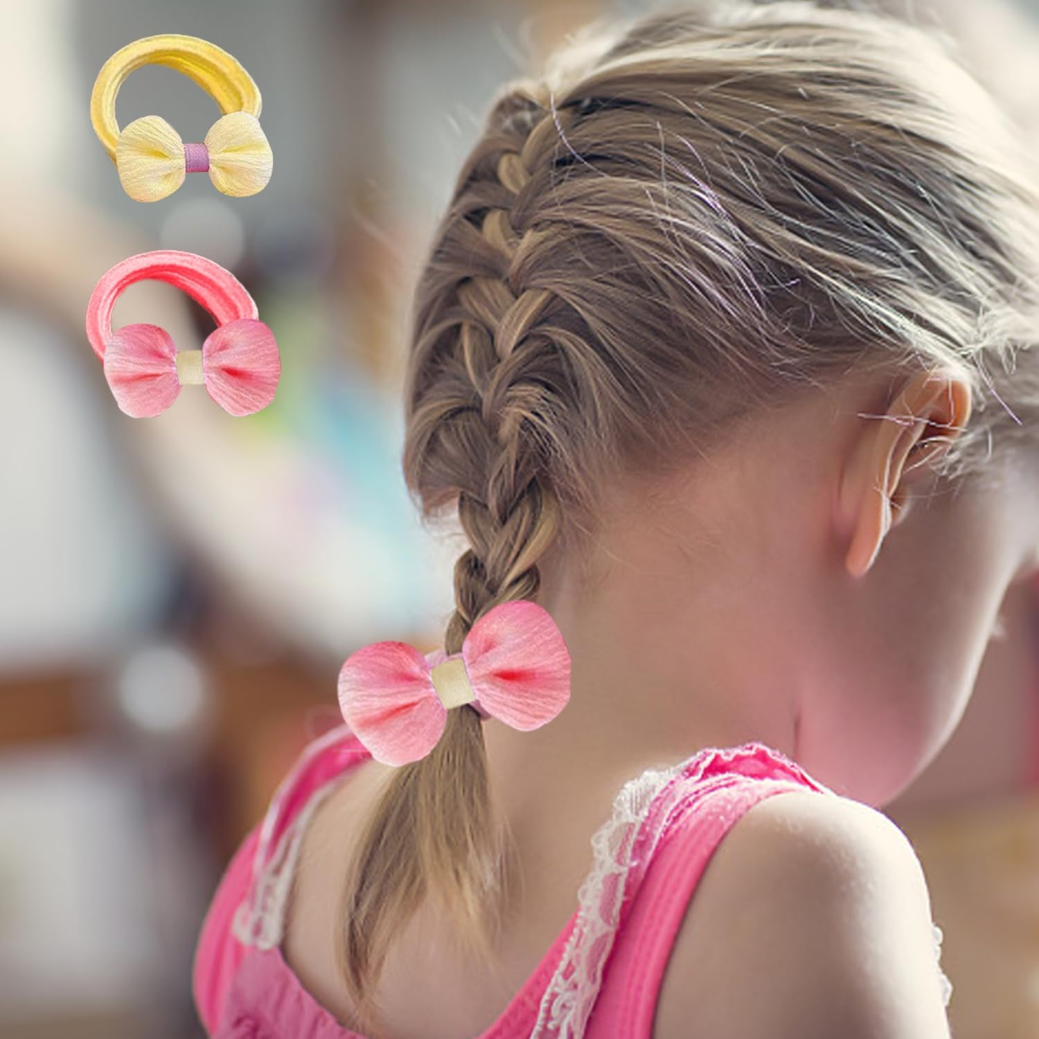 Pack of 18 Hair Loops, Highly Elastic Headwear Elastic Bands, Soft and Not Hurting for the Hair Rope, Suitable for Tying Ponytails and Meatball Heads.