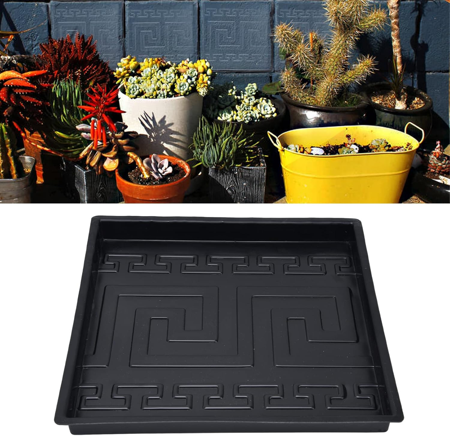 Garden Paving, ABS Floor Path Maker Concrete Paver Stepping Stone Mould Reusable DIY Path Walk Maker for Patio Backyard Garden 12.9 X 12.9 X 1.0In image number 2