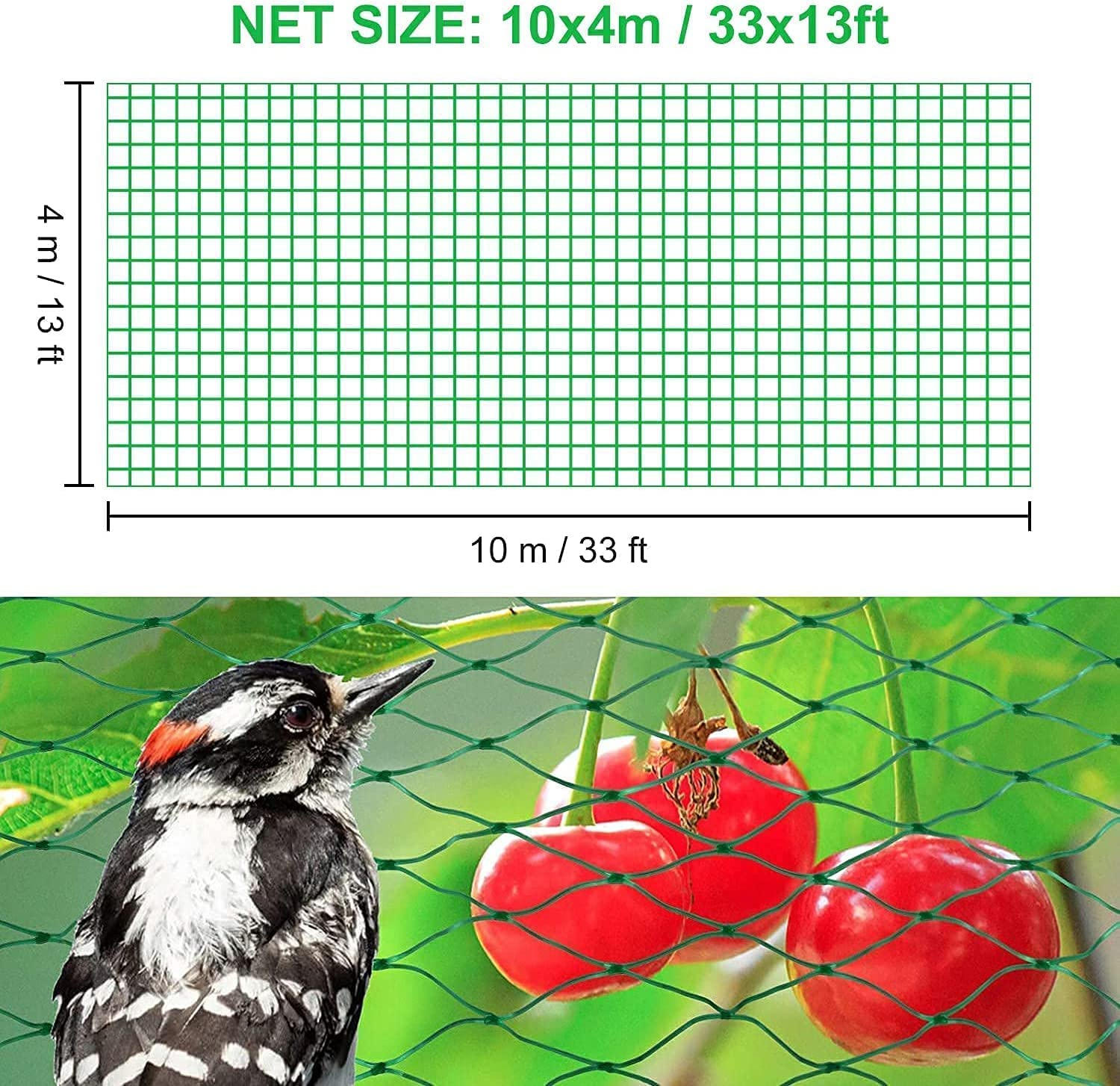 Nylon anti Bird Protection Net,1 Garden Netting Green anti Bird Protection Net Mesh,Garden Netting anti Bird Protection Net,Green anti Bird Net Protects Seedlings Net,Anti Bird Netting Garden Netting image number 6