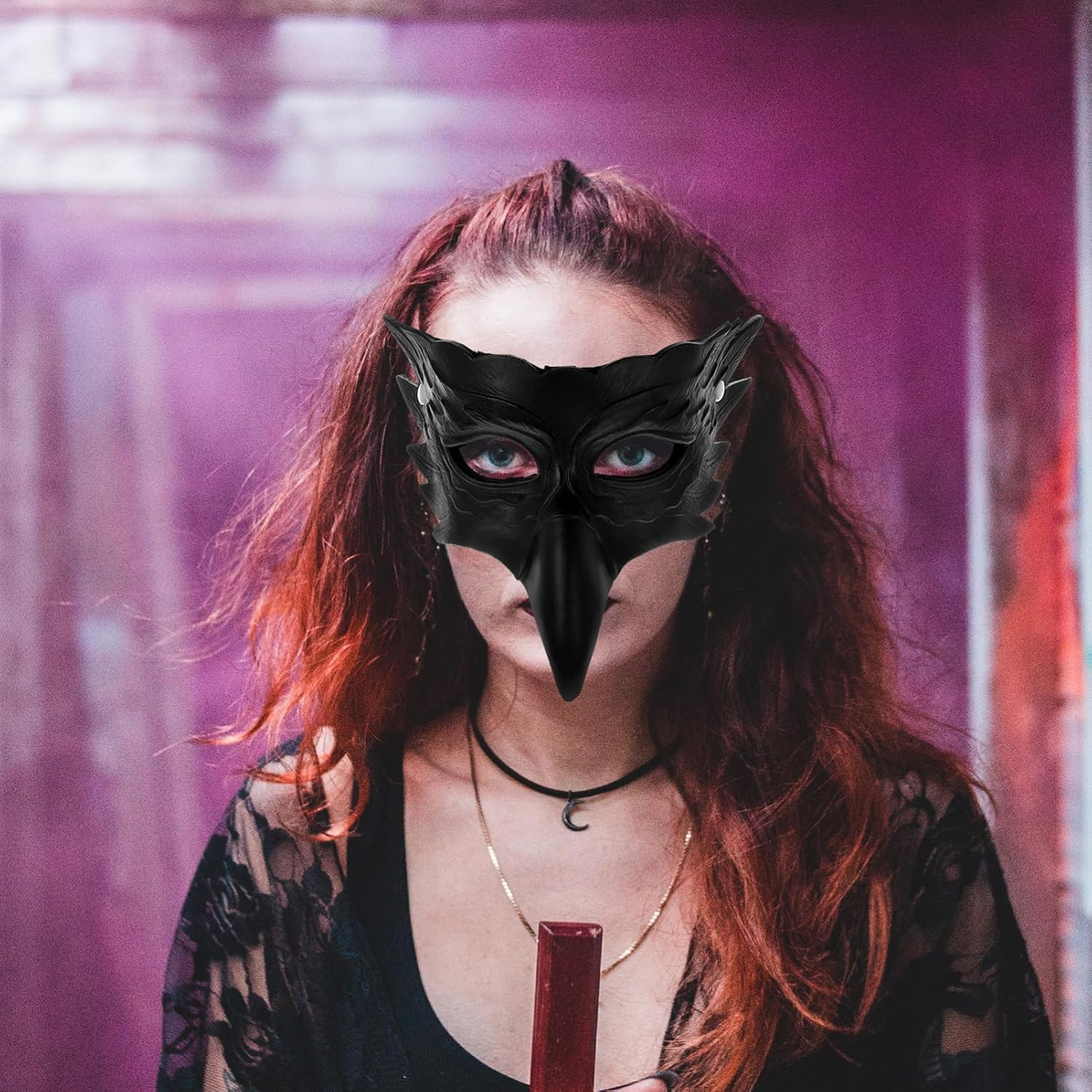 Eagle Mask for Masquerade Carnival and Cosplay Events Pu Lightweight and Comfortable Eagle-Shaped Decorative Mask Elastic Band for Parties and Themed Gatherings