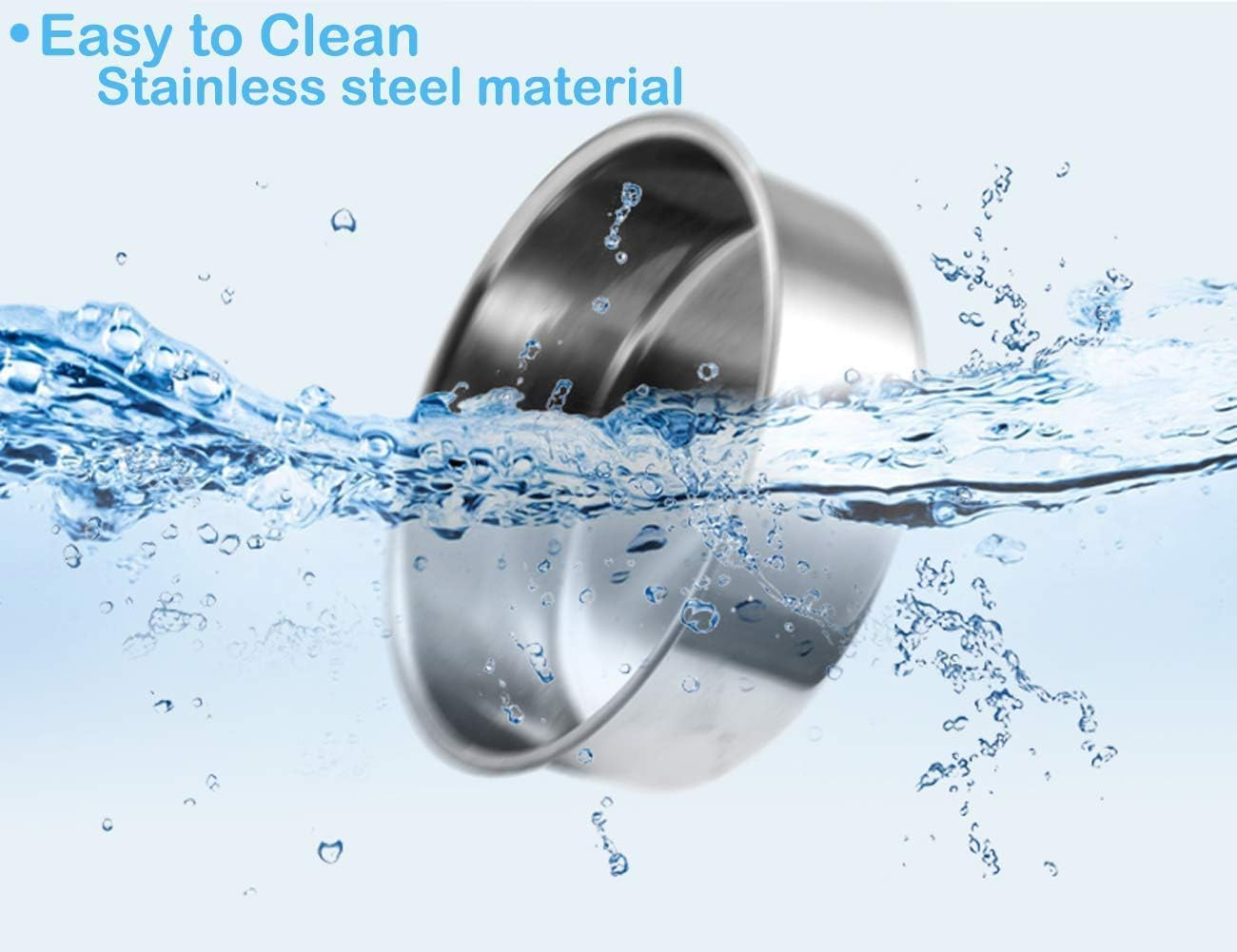 2Pcs Parrot Food Water Bowls with Clamp,Bird Feeding Cups with Clamp, Bird Cage Food Parrot Food Dish Bird Feeder Cup with Clamp, Stainless Steel Bird Feeding Dish Cups Bird Bowls Bird Dishes for Cage image number 1