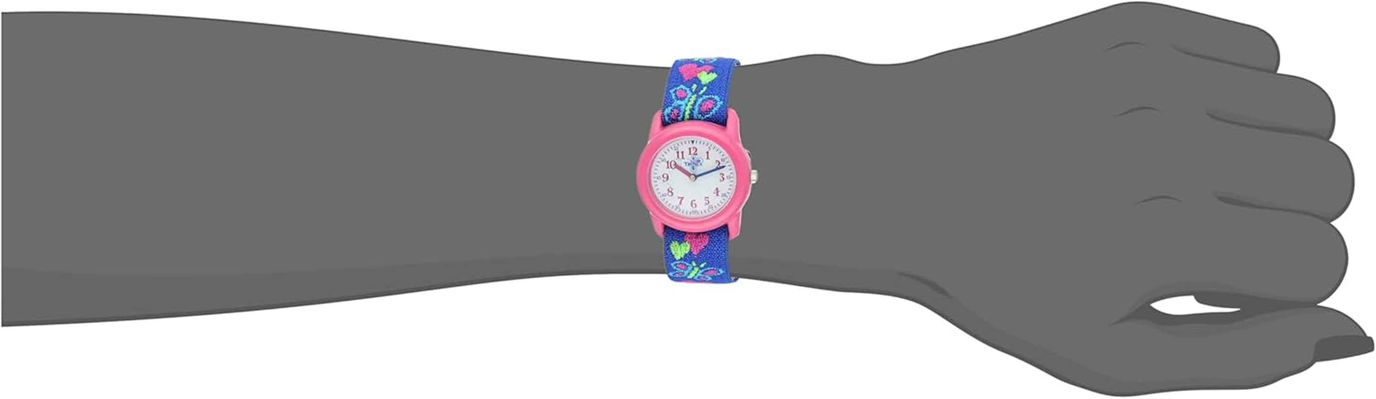 Timex Girls Time Machines Analog Elastic Fabric Strap Watch image number 1