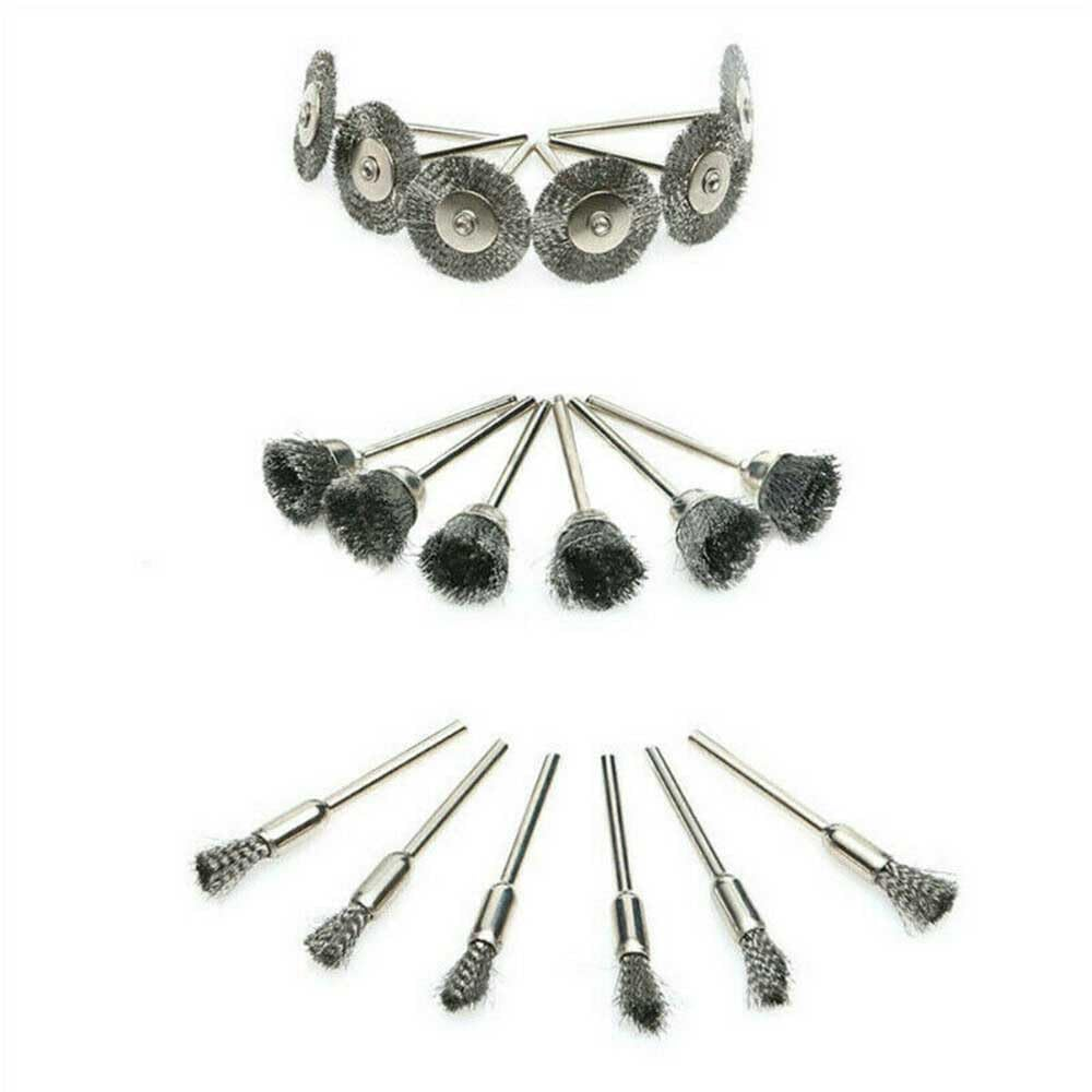 Stainless Steel Wire Brush Set for Dremel Tools 45 PCS image number 4