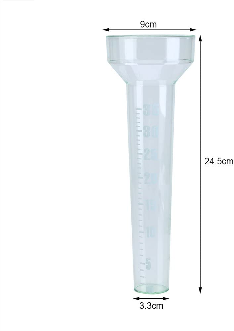 Rain Tube Sturdy Plastic Udometer with Large Printed Numbers for Garden Outdoor Yard 35Mm Capacity image number 2