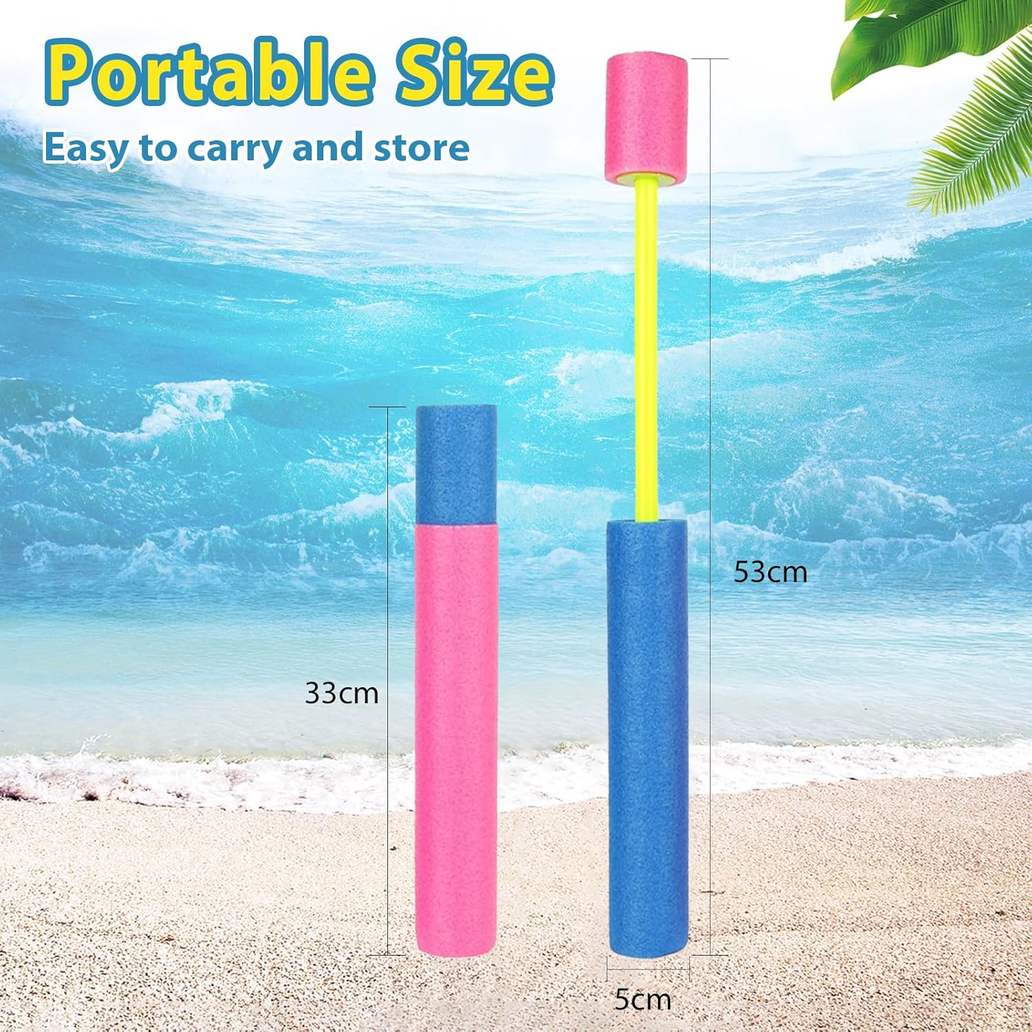 4 Pack Foam Water Blaster - Squirt Guns for Kids, Water Gun Toy, Ranges up to 40 Feet, Outdoor Water Toys image number 4