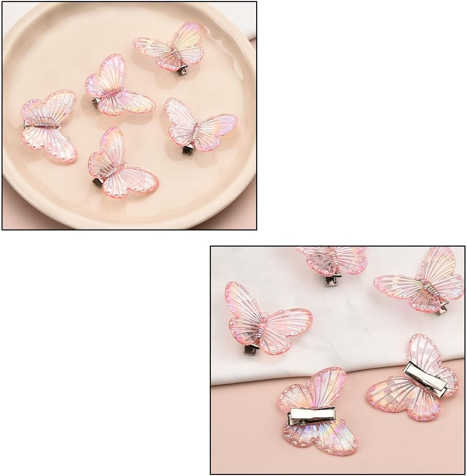 Small Hair Clips for Braids Butterfly Hair Accessories for Women Girls Mini Christmas Hair Clips Decorative Hair Barrettes Butterflies Braiding Hair Clip for Thick Thin Hair Accessory Party Favor image number 2