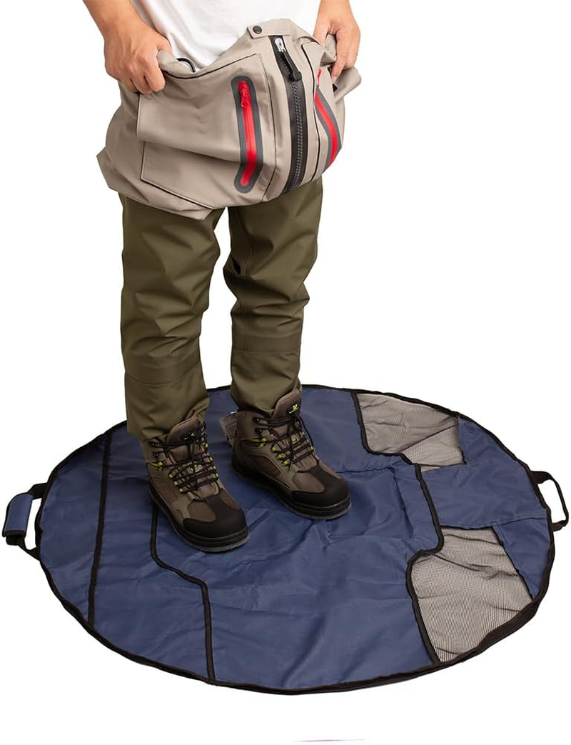 Raprance Wader Bag, Waterproof Changing Mat with Mesh Ventilation, Foldable Outdoor Gear Organizer for Fishing & Hunting image number 2