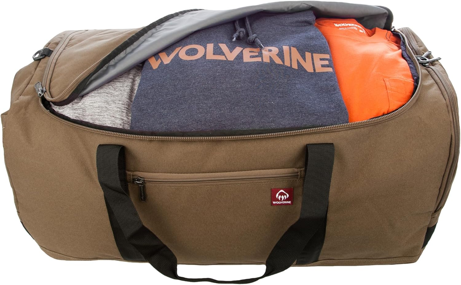 WOLVERINE 30" Duffel with Boot Made from High-Density Canvas, 112L Capacity Main Compartment - Chestnut image number 1