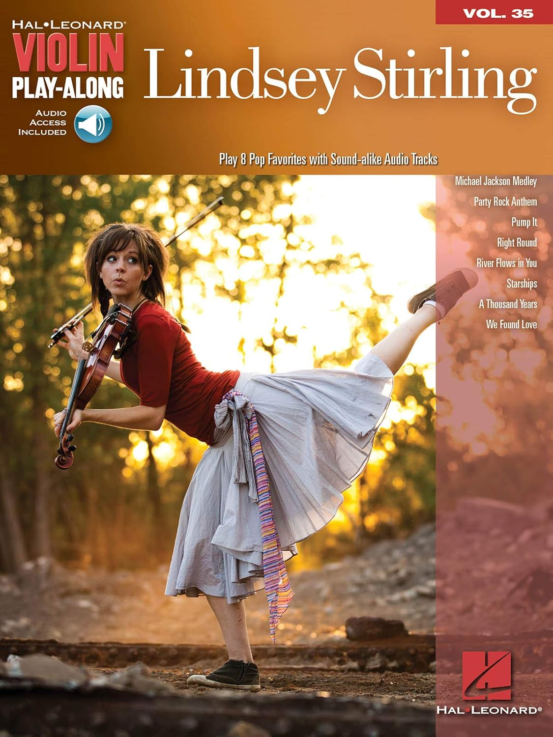 Hal Leonard Lindsey Stirling Violin Play-Along Volume 35 Book