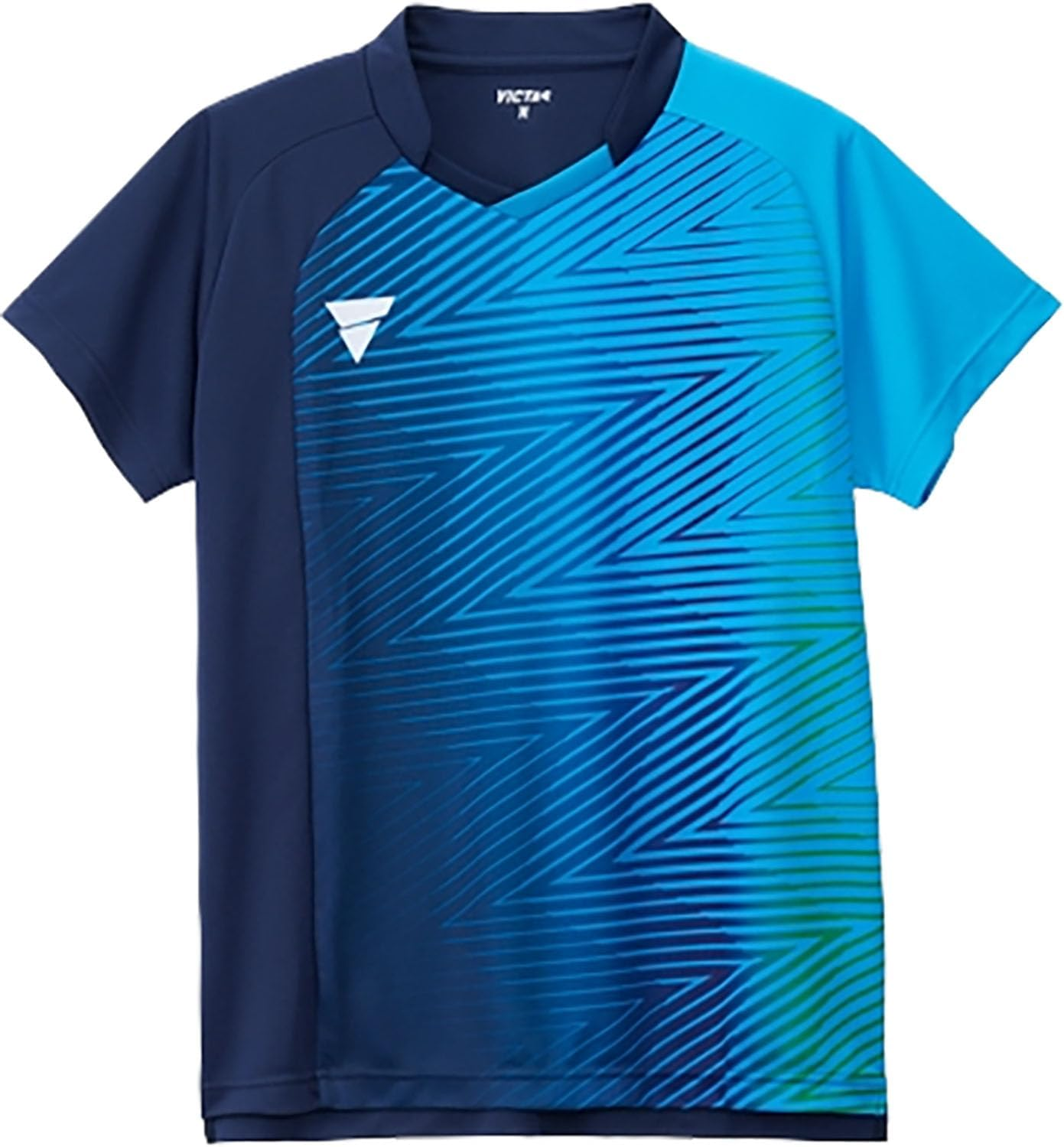 Victoras V-GS551 Table Tennis Game Shirt, JTTA Certified, Sweat Wicking and Quick Drying, Stretchy