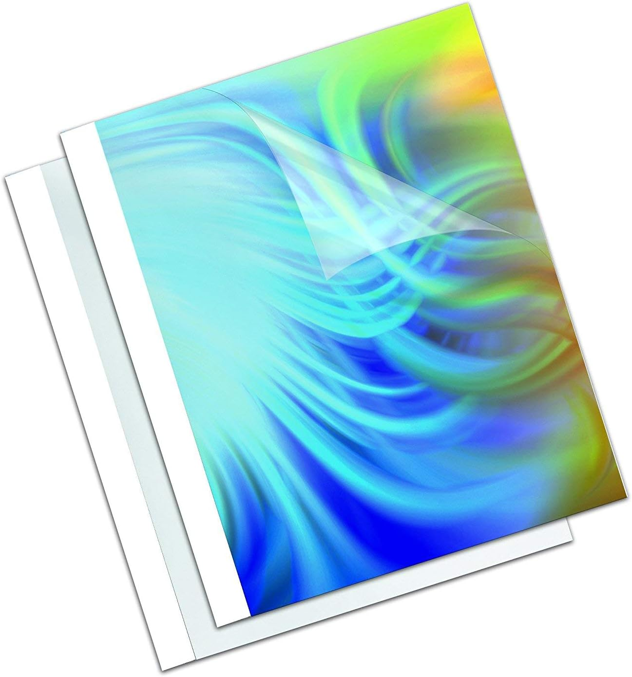 Fellowes Thermal Binding Covers Standard 150 Micron Front (PVC) / 200 G/M&sup2; Glossy Spine White image number 5