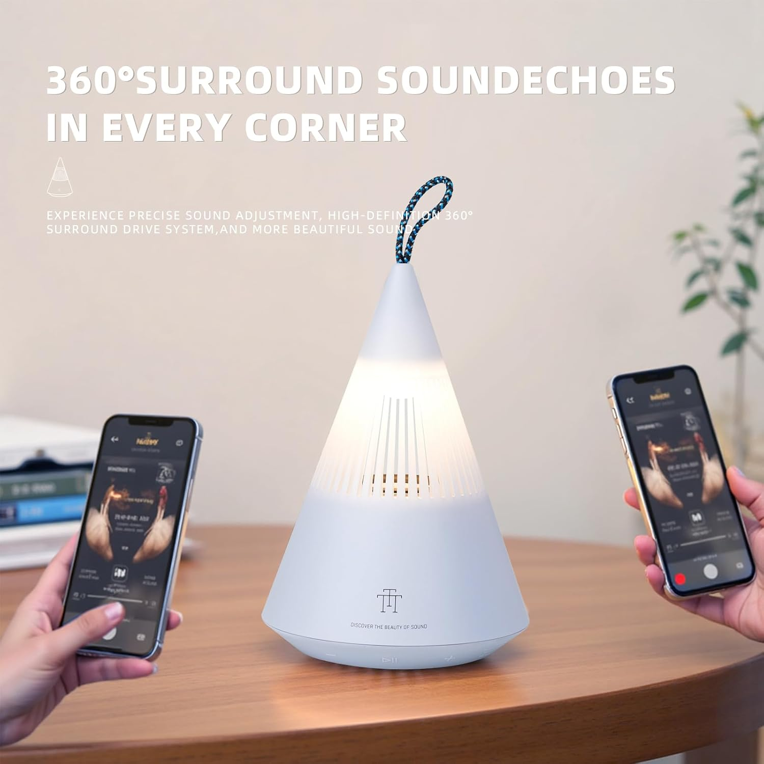 Bluetooth Speaker Portable Mini Wireless Lightweight Super-Compact Travel Speaker with 360-Degree, Bold, Immersive, Crystal-Clear Sound(Blue) - Blue image number 6