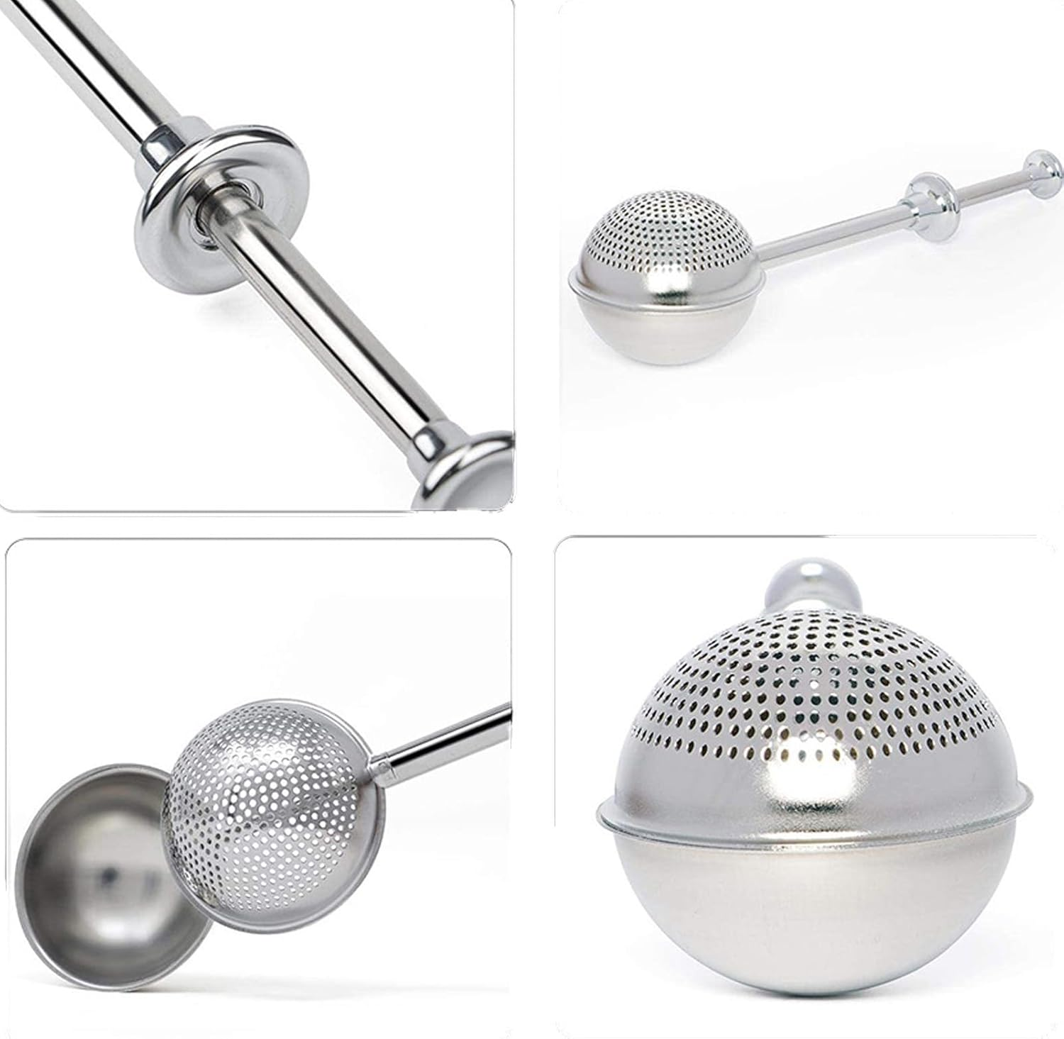 2 Flour Sticks, Stainless Steel Flour Sieve for Baking, Powder Sticks for Sugar, Flour, and Spices image number 1