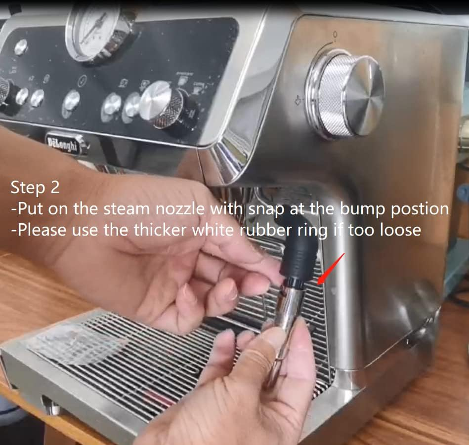 Steam Nozzle Tip for Delonghi Stilosa EC260, Replacement Steam Wand Tip for Delonghi Steamer Upgrade - 3 Hole