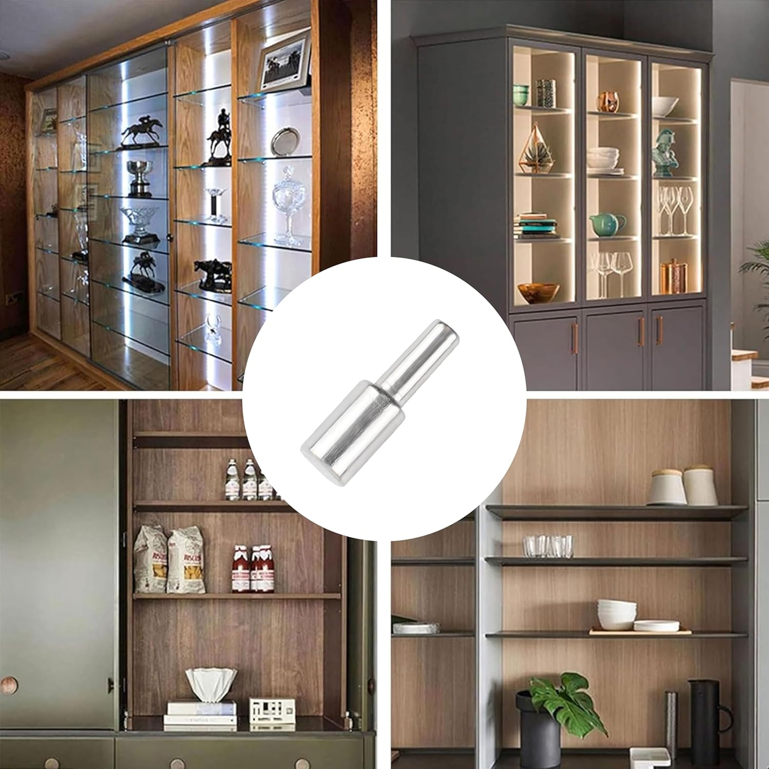 36Pcs Sliver Cabinet Board Support Pegs, 3Mm Metal Shelf Pins,Furniture Shelves Bracket,Small Shelf Support Pins for Kitchen Cabinet Bookcase Furniture and More