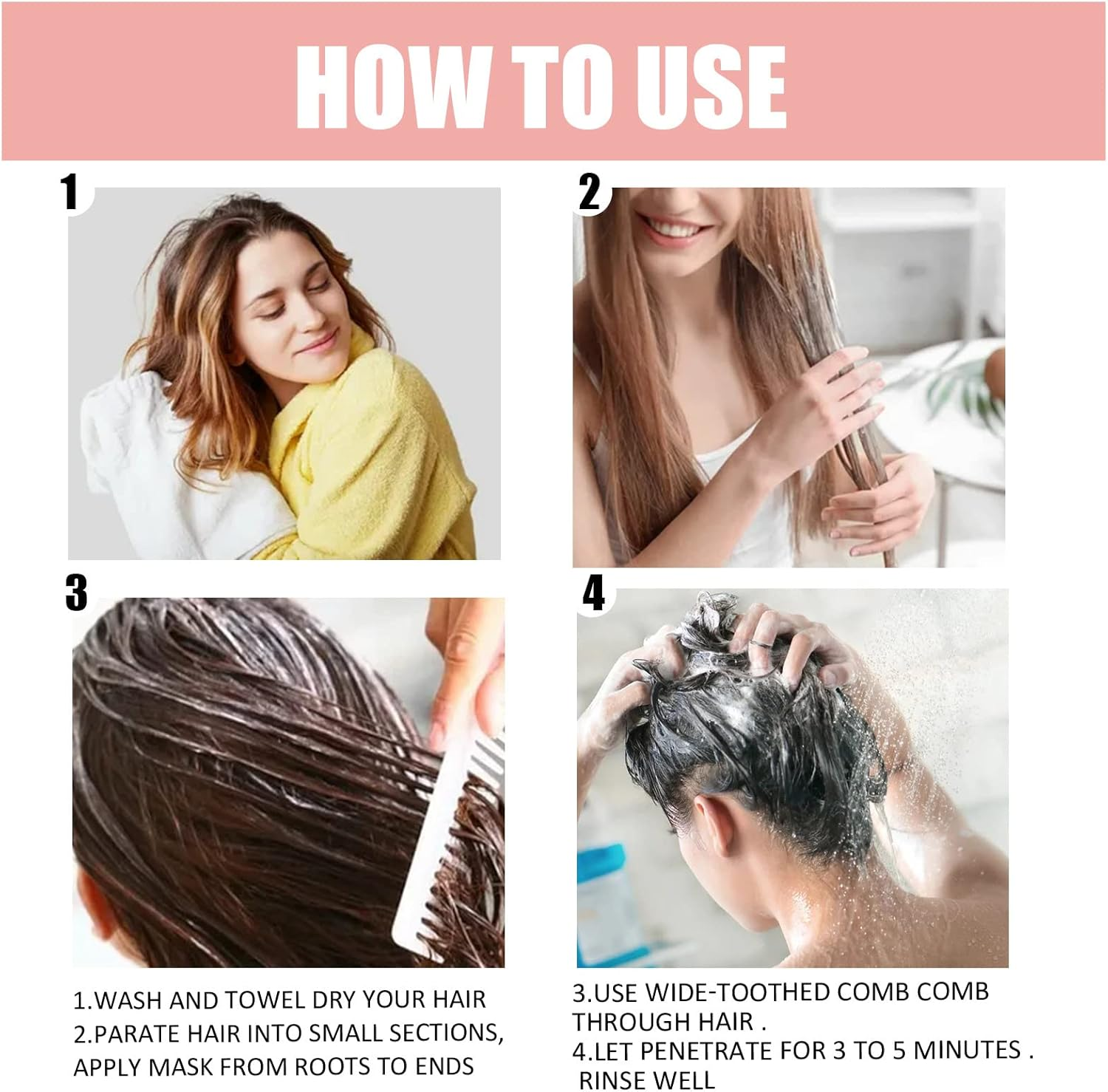 Cynamus Hair Mask, Hair Mask with Natural Coconut Oil, Coconut Deep Conditioner for Dry, Damaged Hair, Provides Intensive Moisturising Improve Shine 50 Ml Hair Mask image number 1