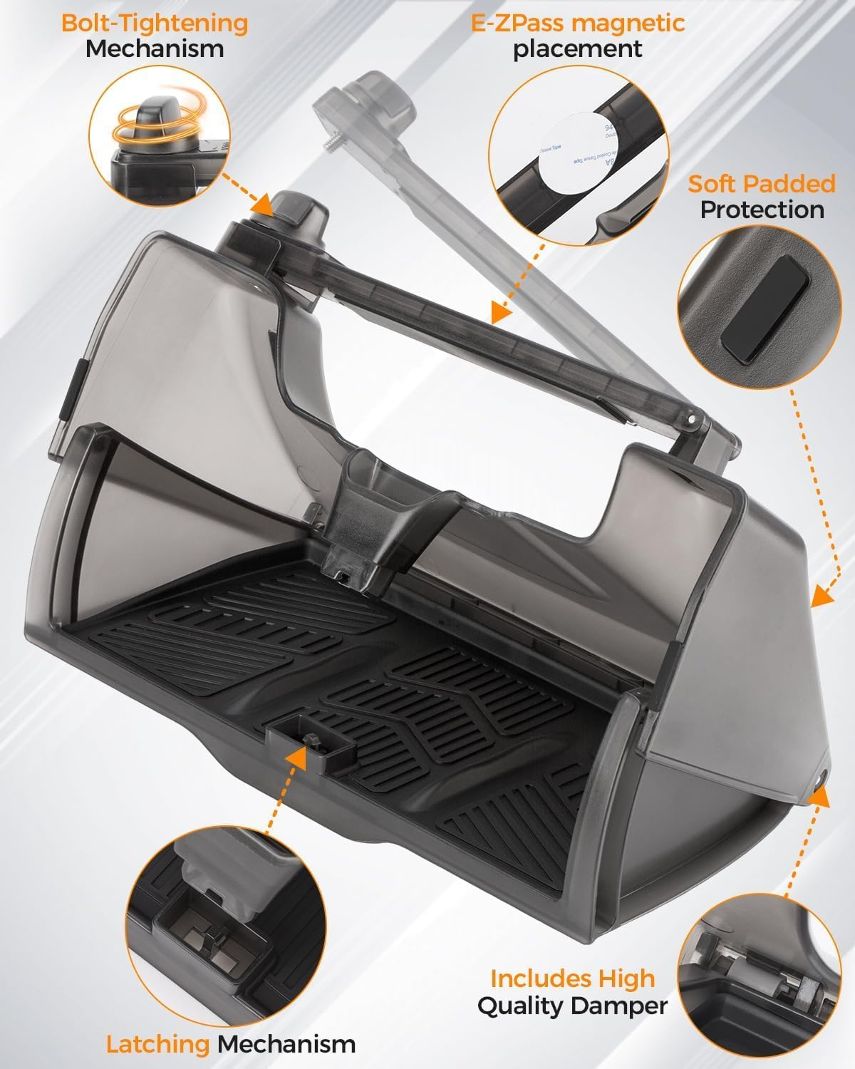 Hidden Under-Screen Storage Compatible with Tesla Model Y/Model 3 2021-2024, Center Console Organizer Accessories for Tesla Model Y Model 3 image number 6