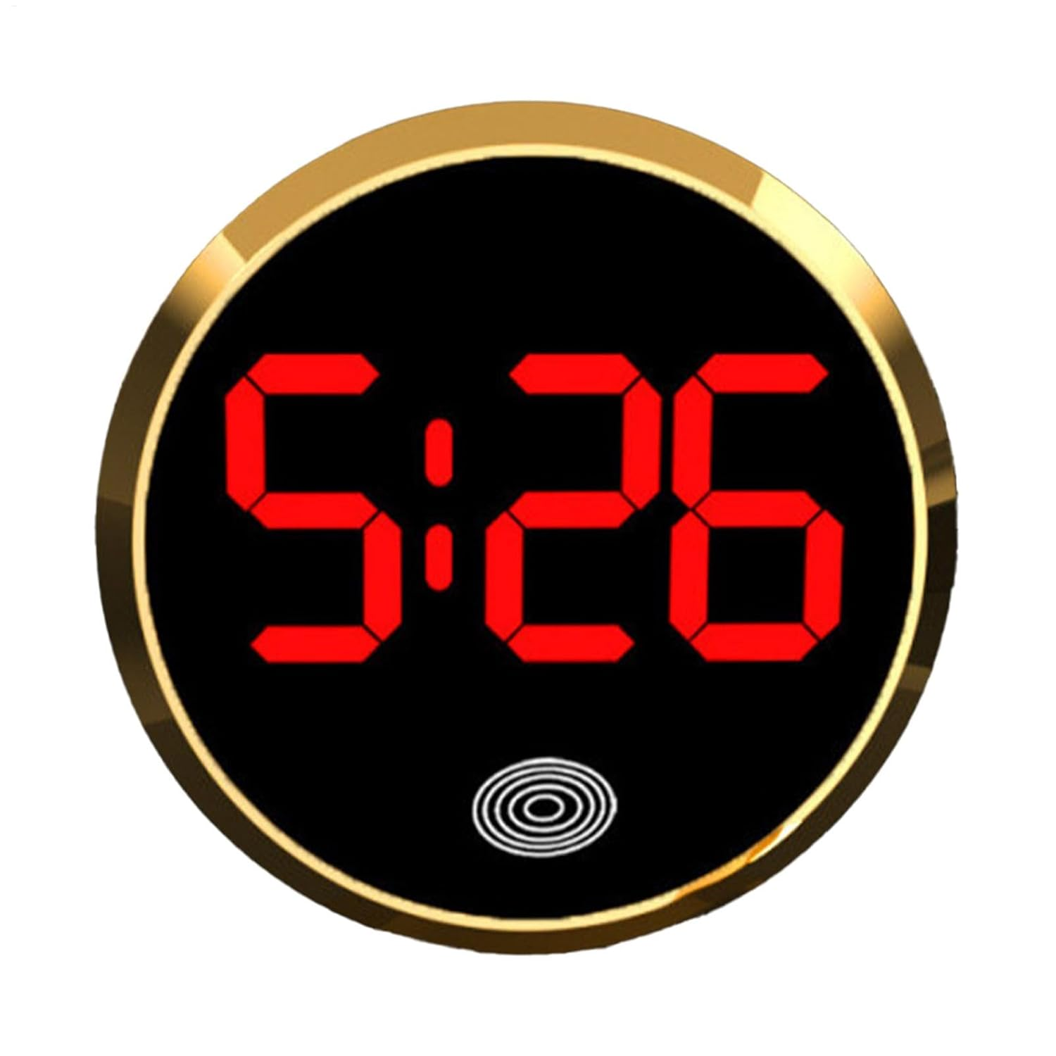 Car Dashboard Clock,Electronic round Auto Dashboard Clock - Stylish Appearance Car Accessories for SUV, Sedan, Small Car, RV, Truck image number 1