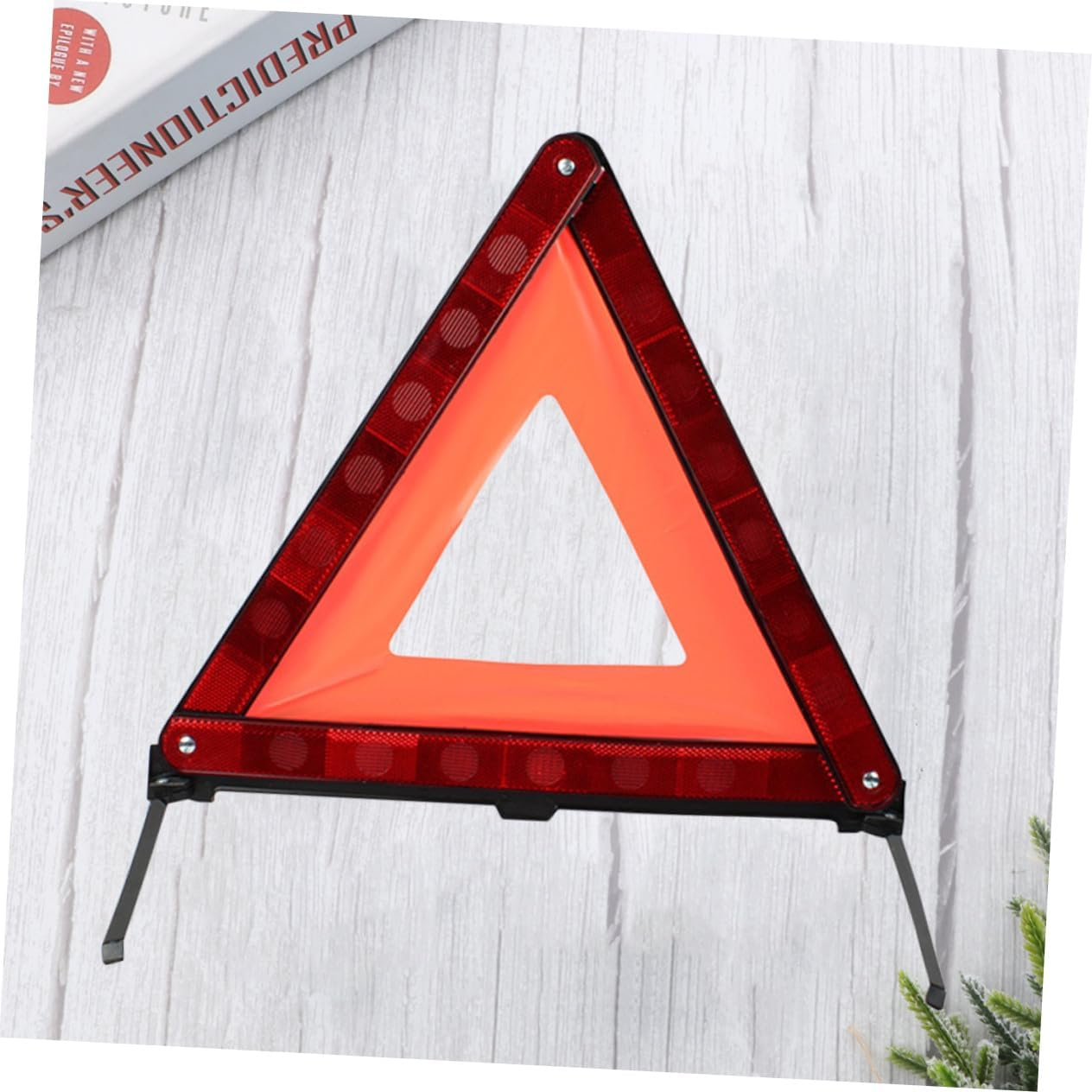 Reflective Red Triangle Warning Sign Car Road Safety Emergency Hazard Warning Sign Portable for Vehicle Breakdowns and Roadside Use image number 1
