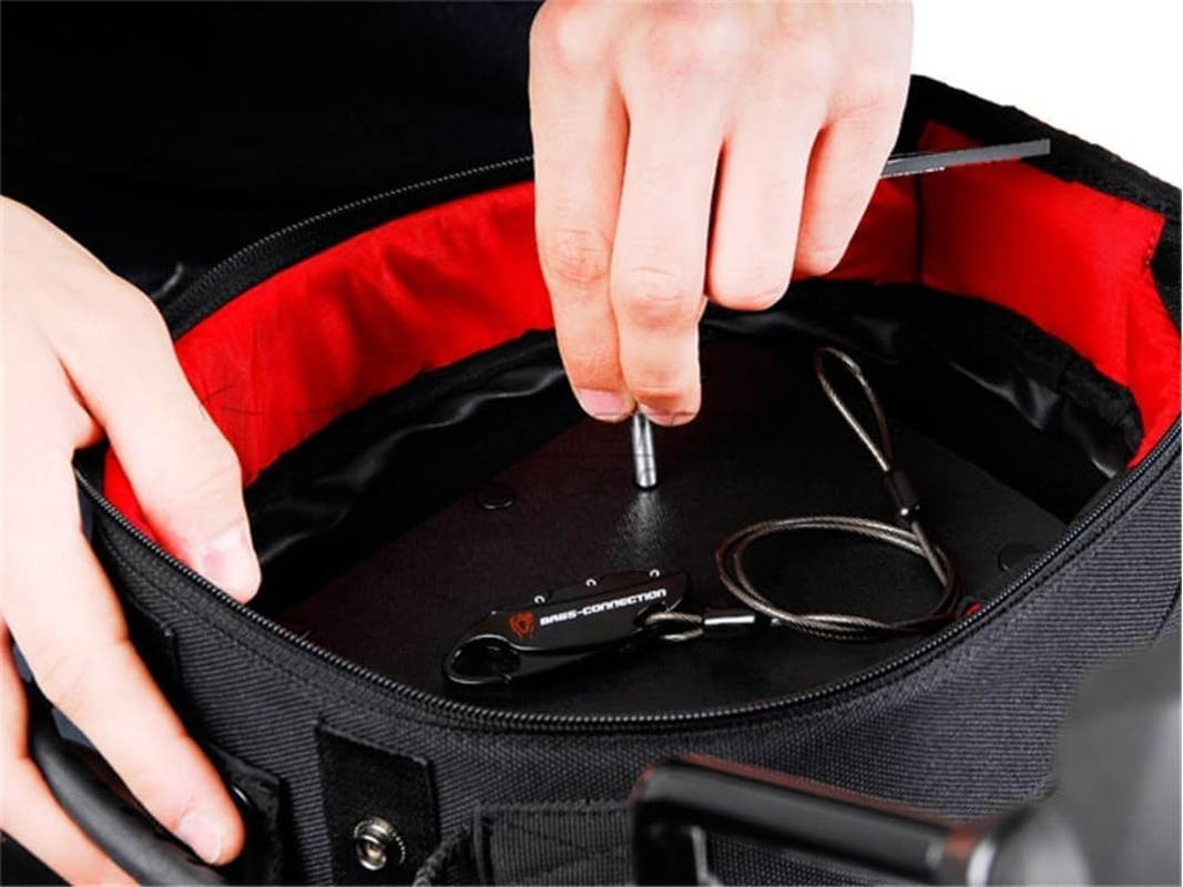 SW-MOTECH Anti-Theft Device for EVO Tank Bag Locking Pin/Motorcycle Bag Cable Lock Black Evo/Pro